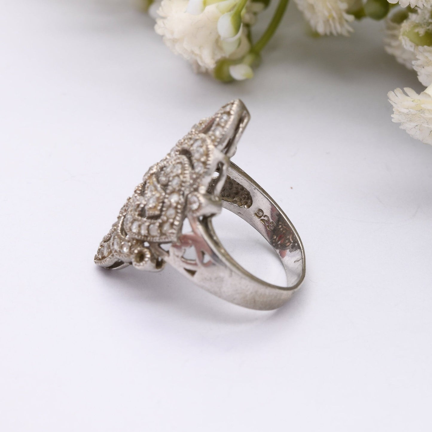 Vintage Sterling Silver Statement Ring