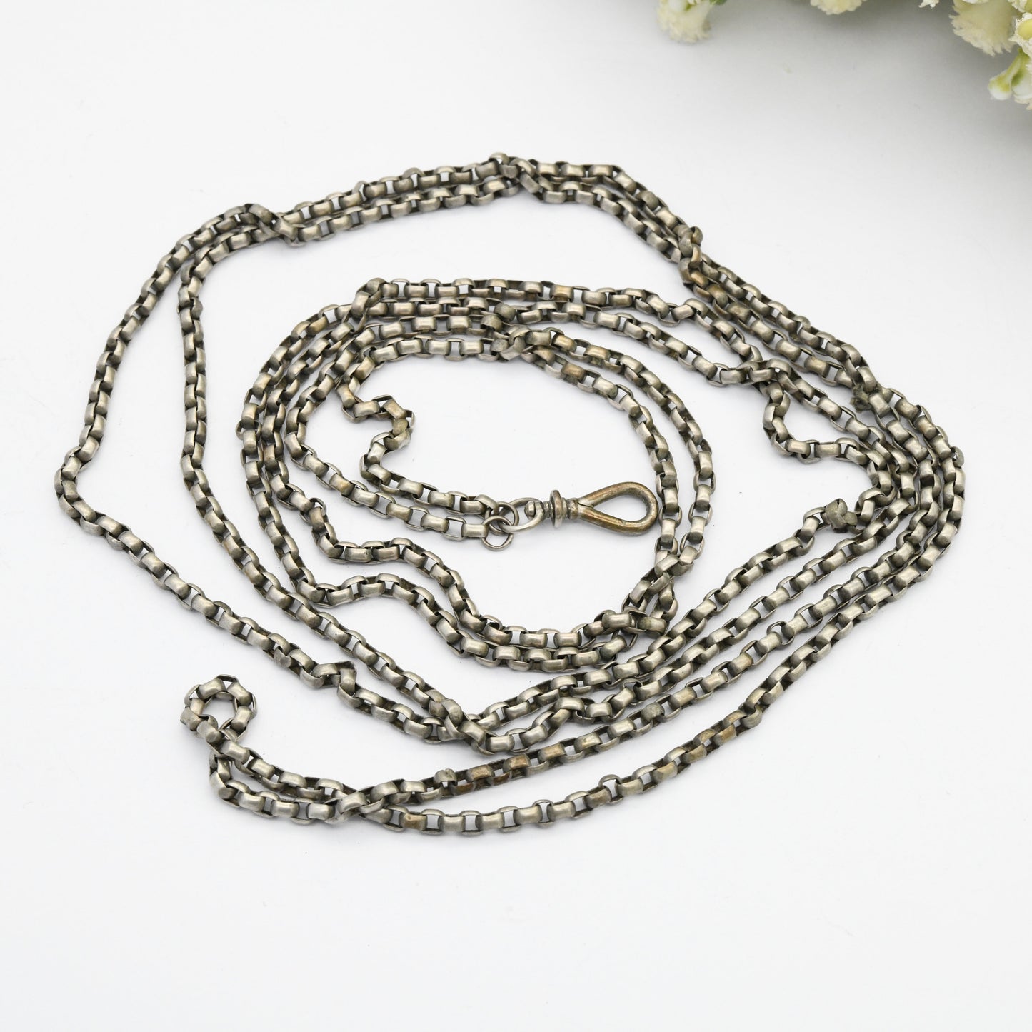 Antique Guard Chain with Twist Lock Clip