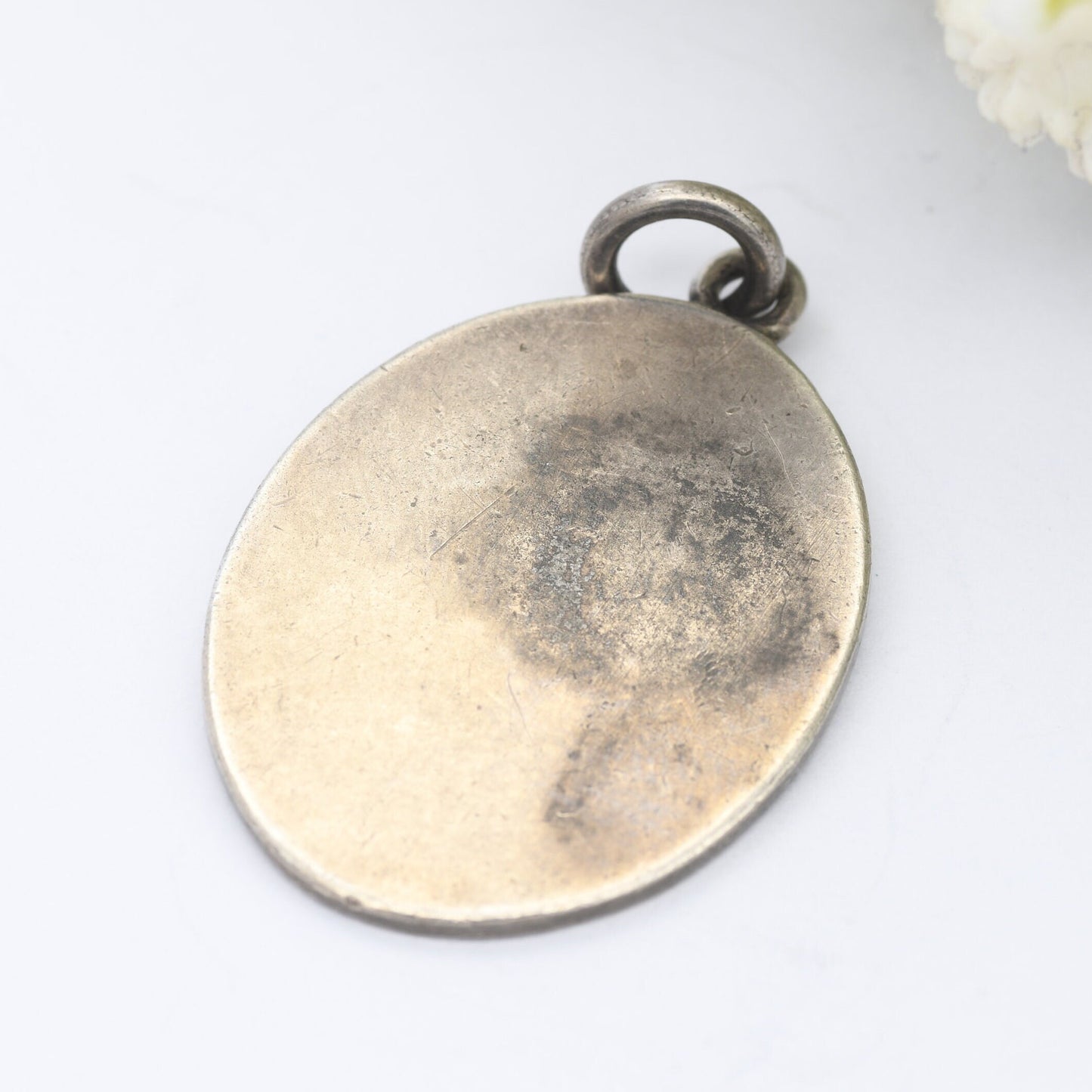 Antique Sterling Silver Ripon College Medal Pendant - Ornate Watch Fob | Latin Inscription | Old School Motto
