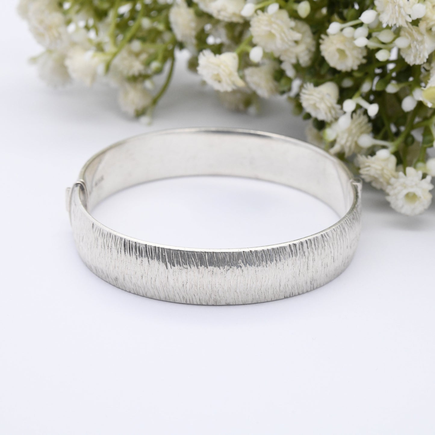 Vintage Sterling Silver Bangle Bracelet by Rigby and Wilson R&W 1971