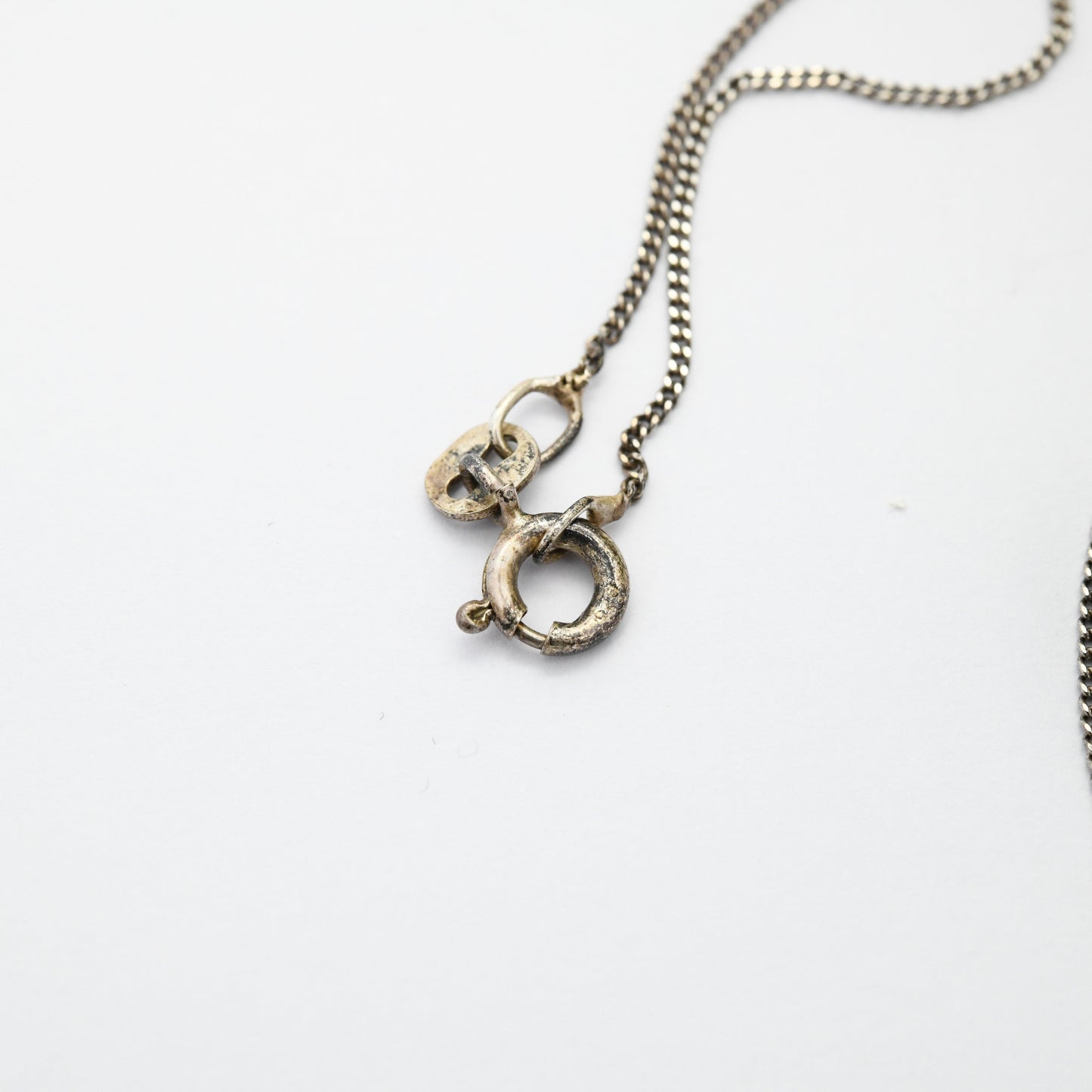 Sterling Silver Blue Stone Pendant Necklace