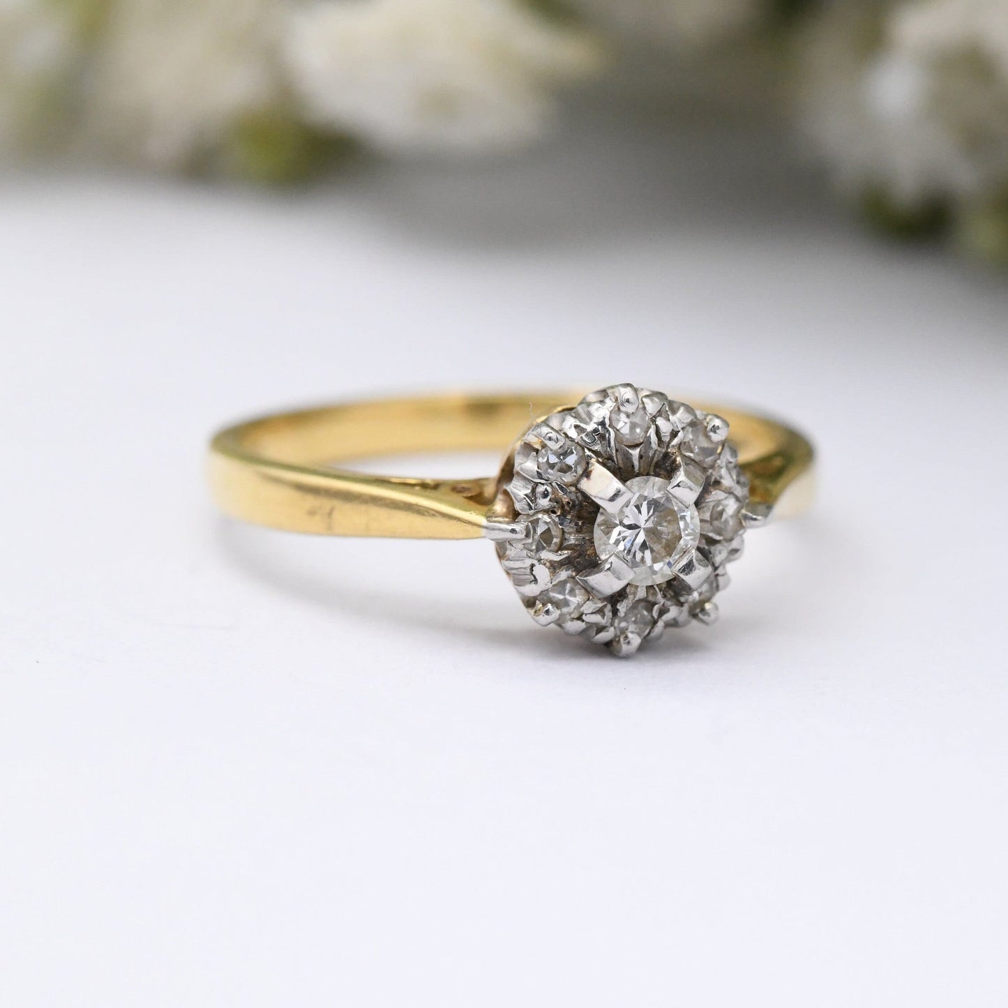 Vintage 18ct Gold Diamond Engagement Ring