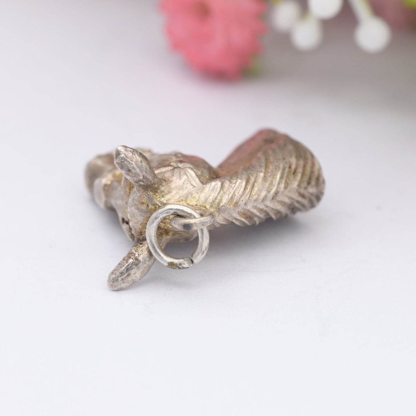 Vintage Sterling Silver Horse Head Charm Pendant