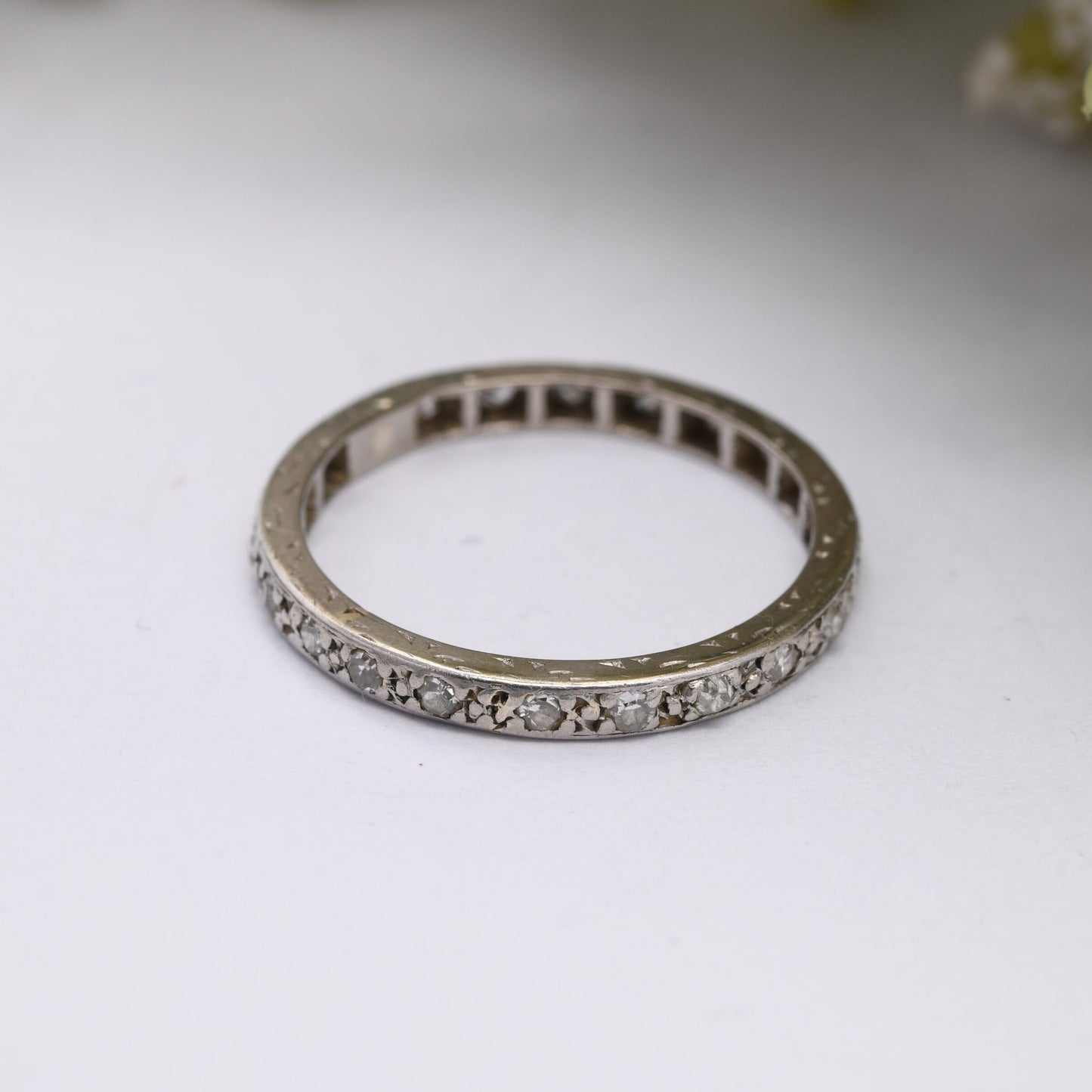 Antique 12ct Gold Diamond Eternity Ring