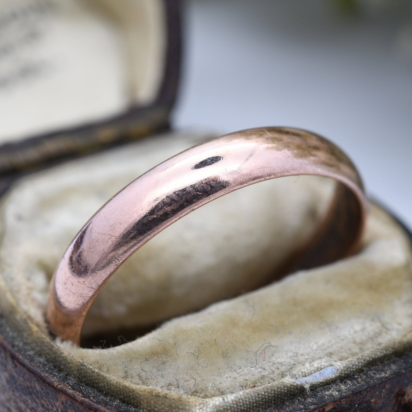 Antique 9ct Rose Gold Wedding Band