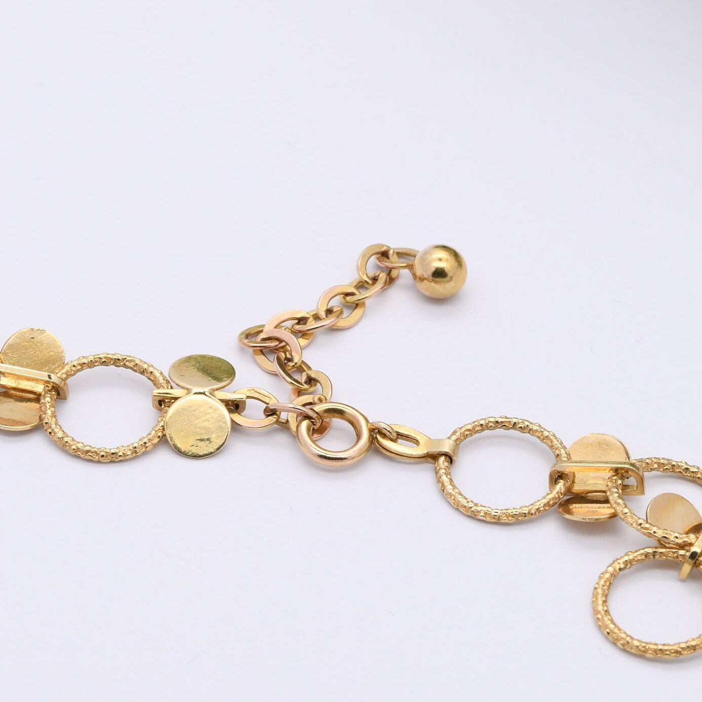 Vintage 9ct Gold Necklace with Pearl and Garnet Gemstone Pendant 1972