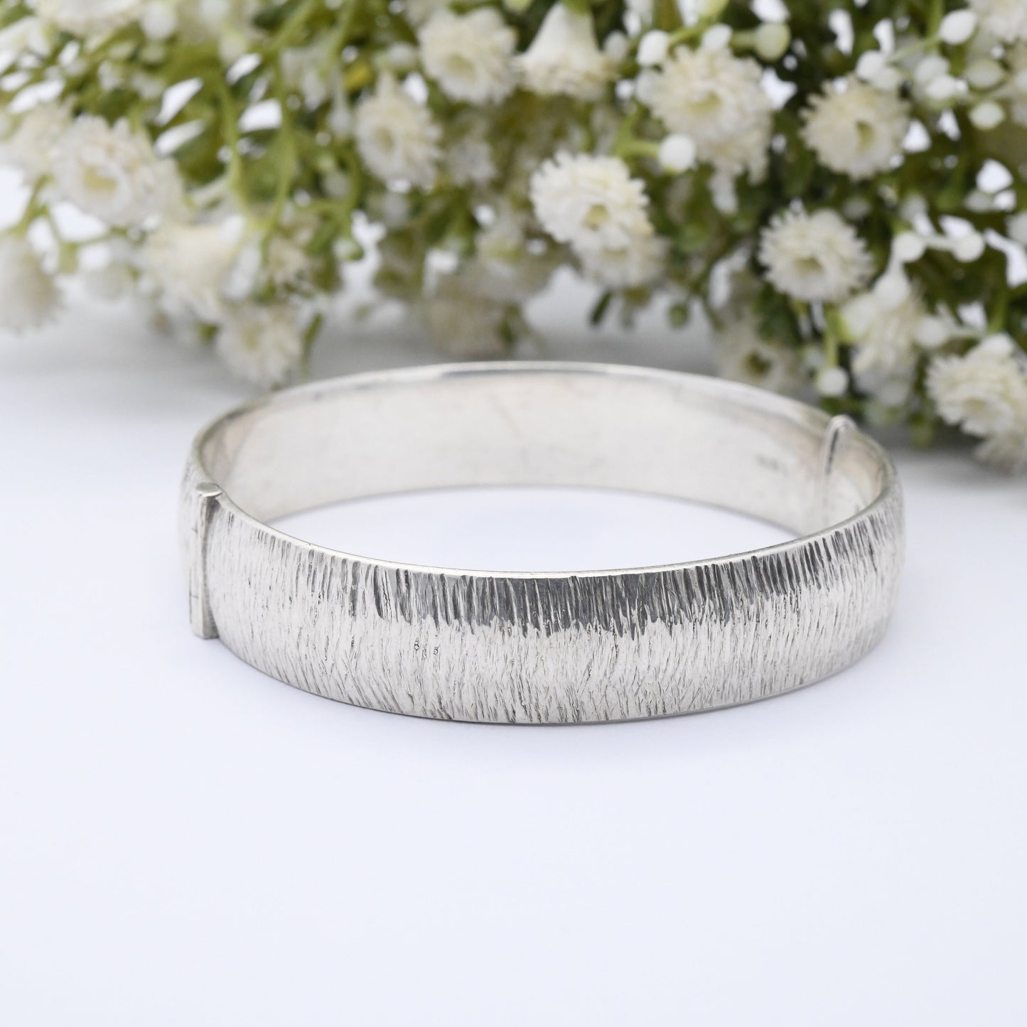 Vintage Sterling Silver Bangle Bracelet by Rigby and Wilson R&W 1971