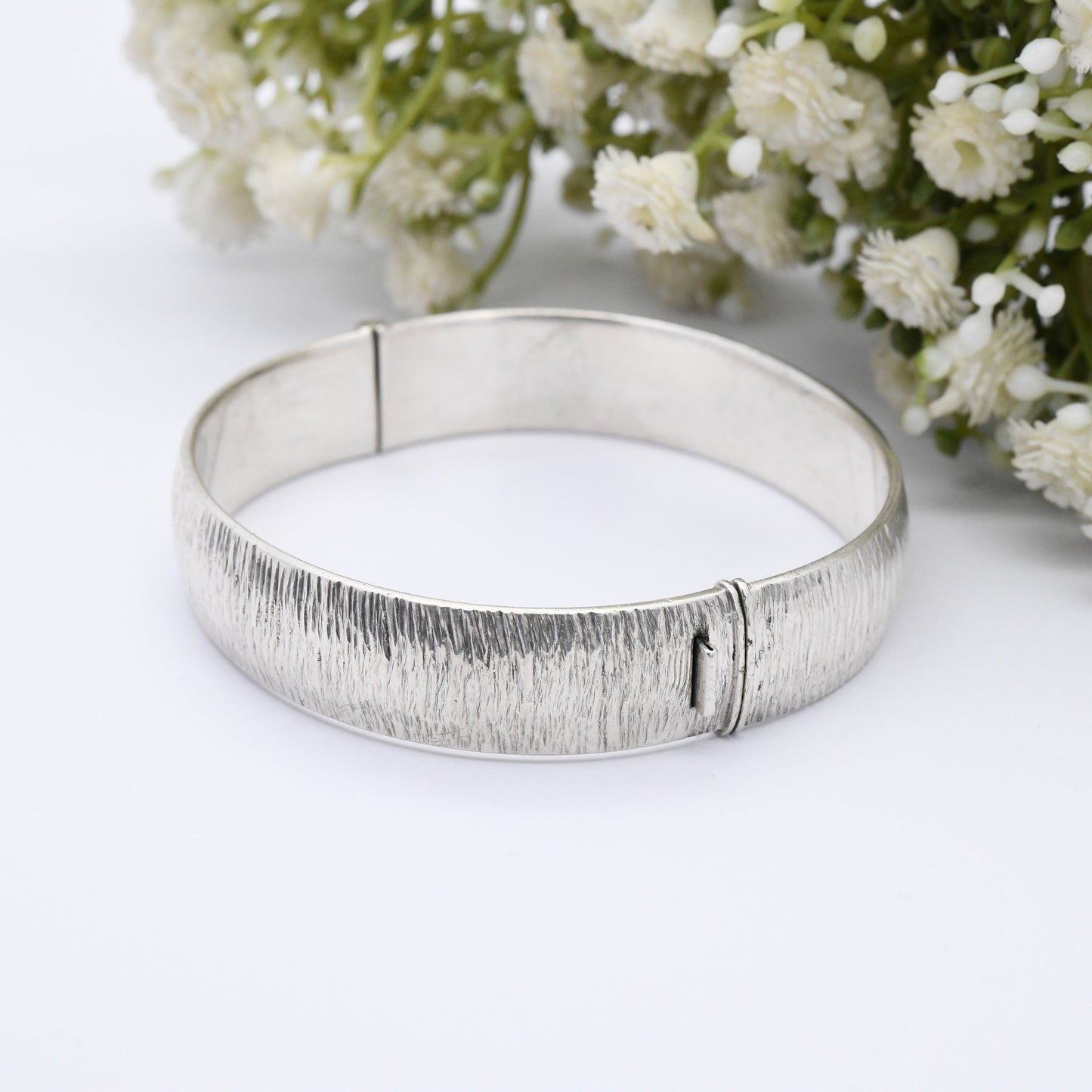 Vintage Sterling Silver Bangle Bracelet by Rigby and Wilson R&W 1971