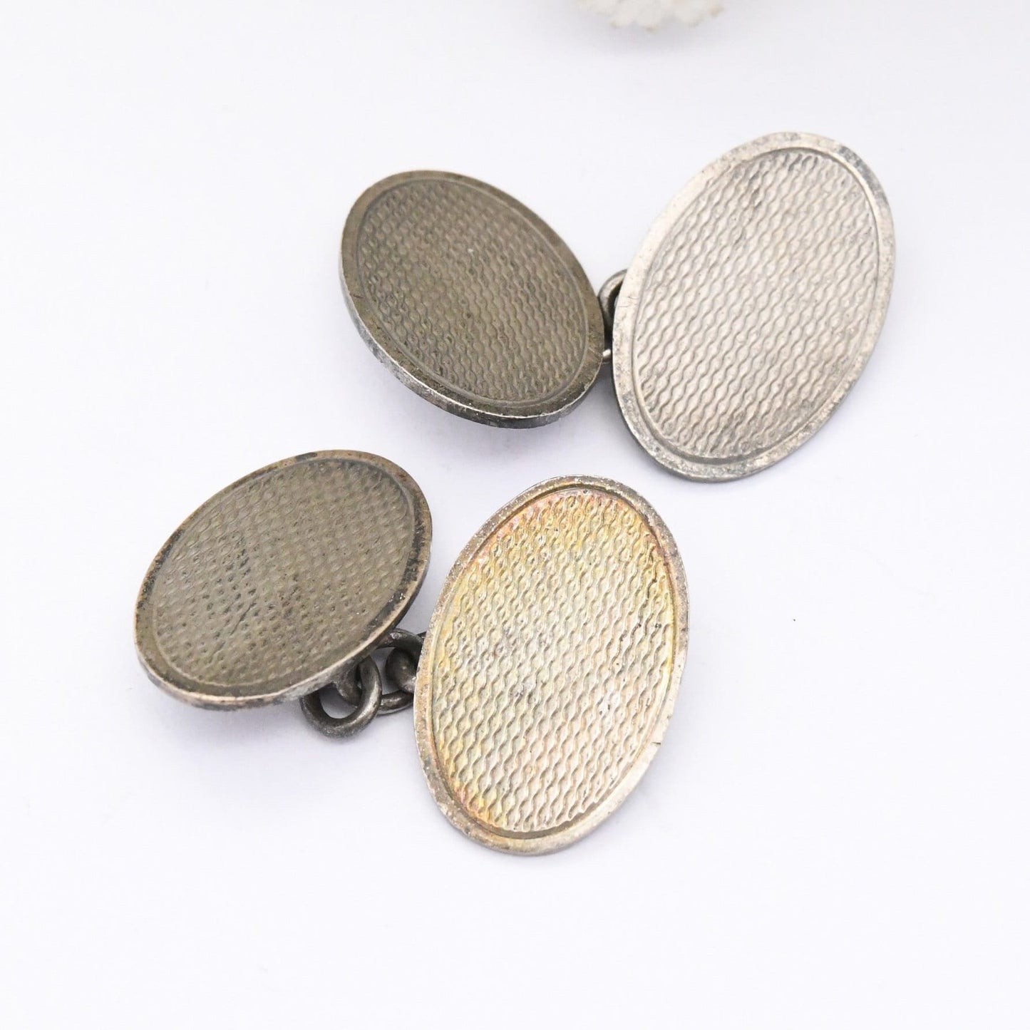 Vintage Sterling Silver Cufflinks 1955