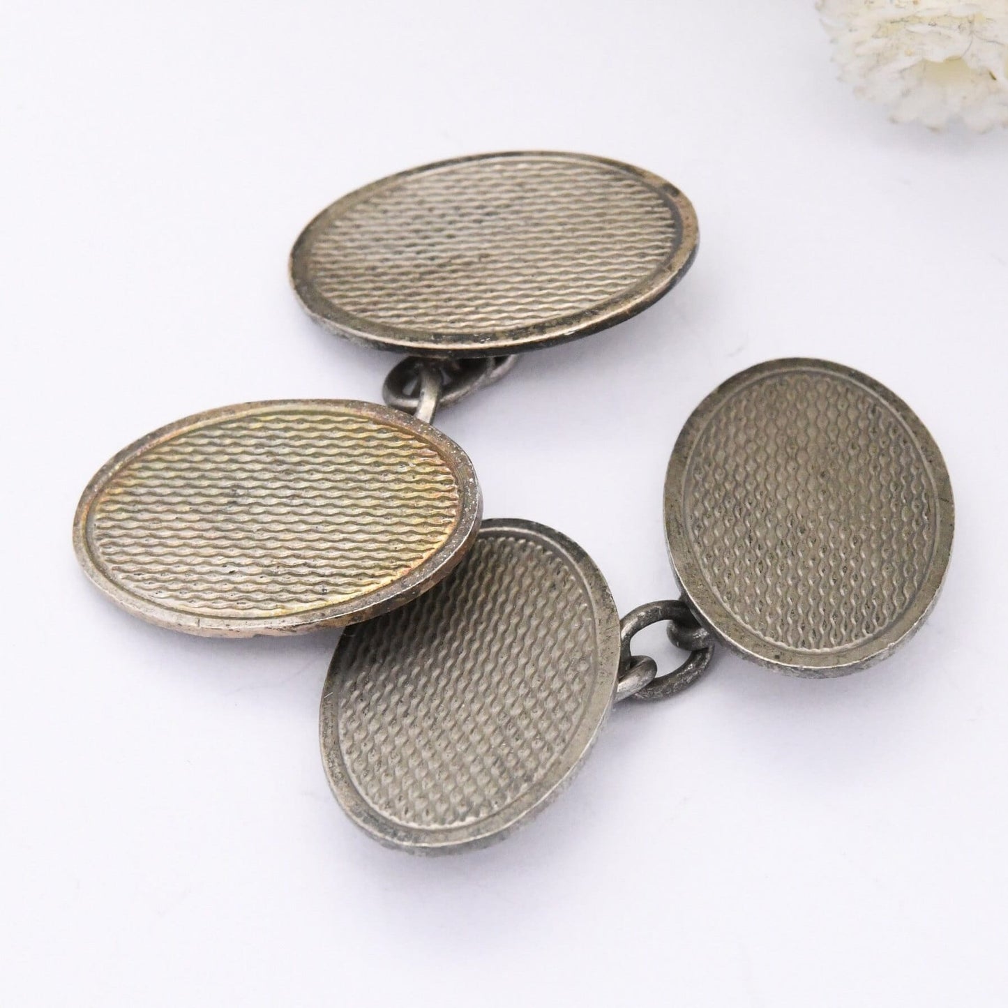 Vintage Sterling Silver Cufflinks 1955