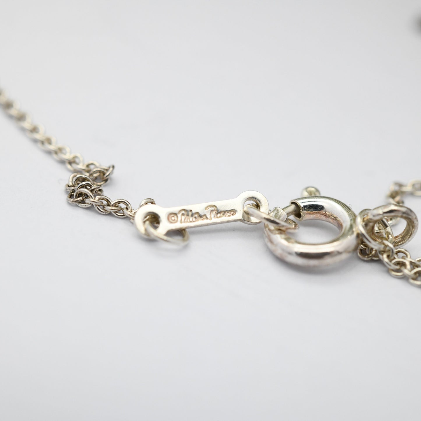 Tiffany & Co Paloma Picasso Loving Heart Pendant and Earrings Sterling Silver Jewellery Set - Signed Designer Jewellery