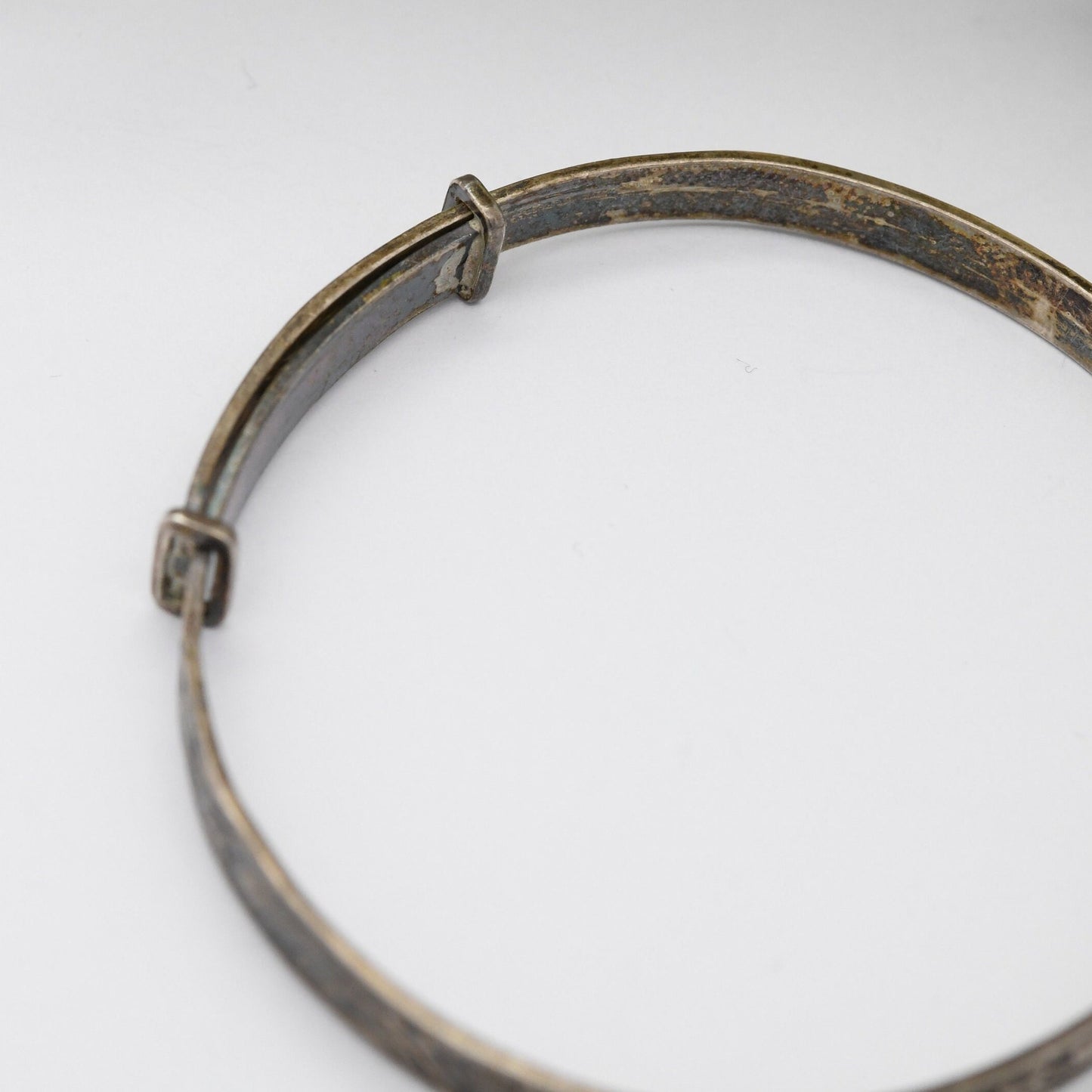 Vintage Sterling Silver Expanding Bangle Bracelet 1981