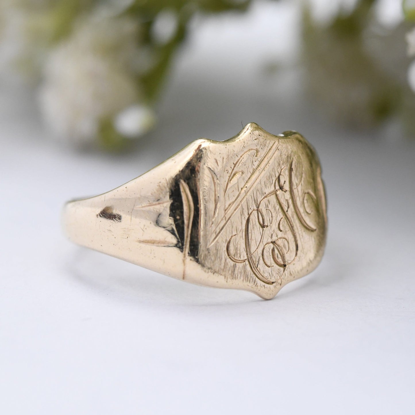 Vintage 9ct Gold Signet Ring