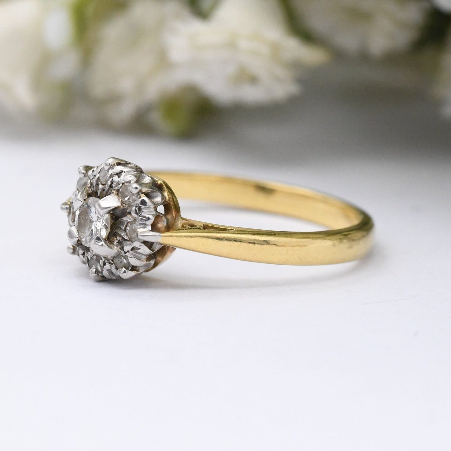 Vintage 18ct Gold Diamond Engagement Ring