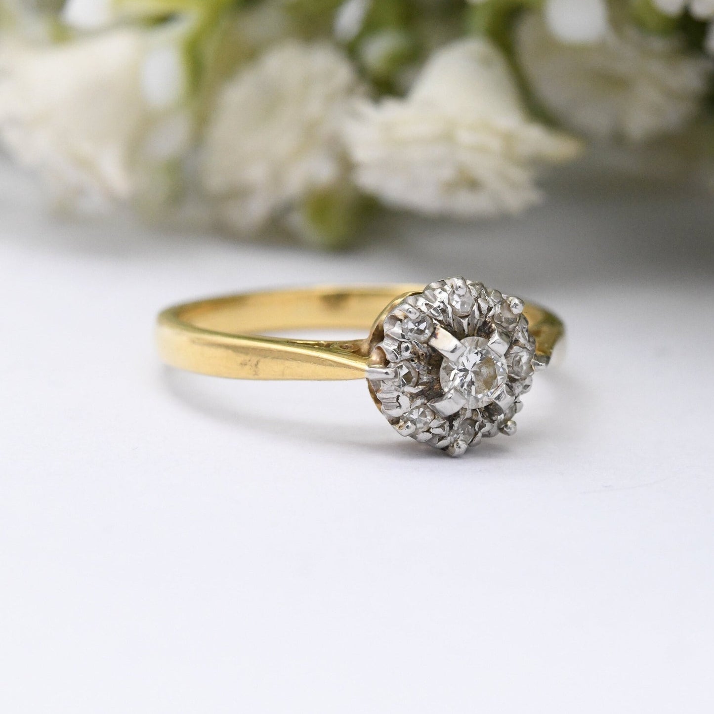 Vintage 18ct Gold Diamond Engagement Ring