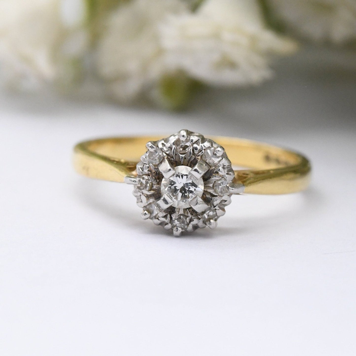 Vintage 18ct Gold Diamond Engagement Ring