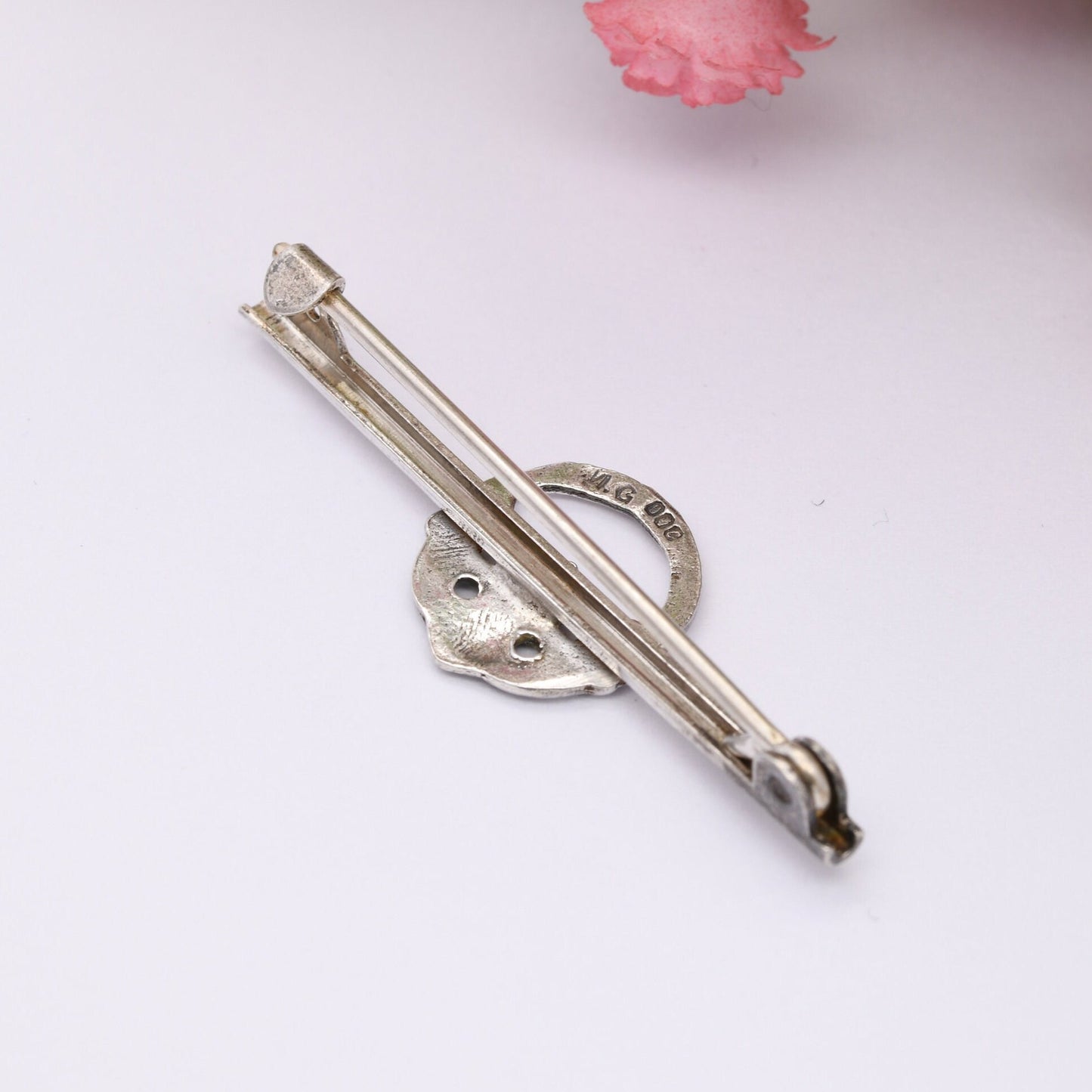 Vintage Irish Silver Claddagh Bar Brooch 1988 - Celtic Heart in Hands | Dublin Hallmarks