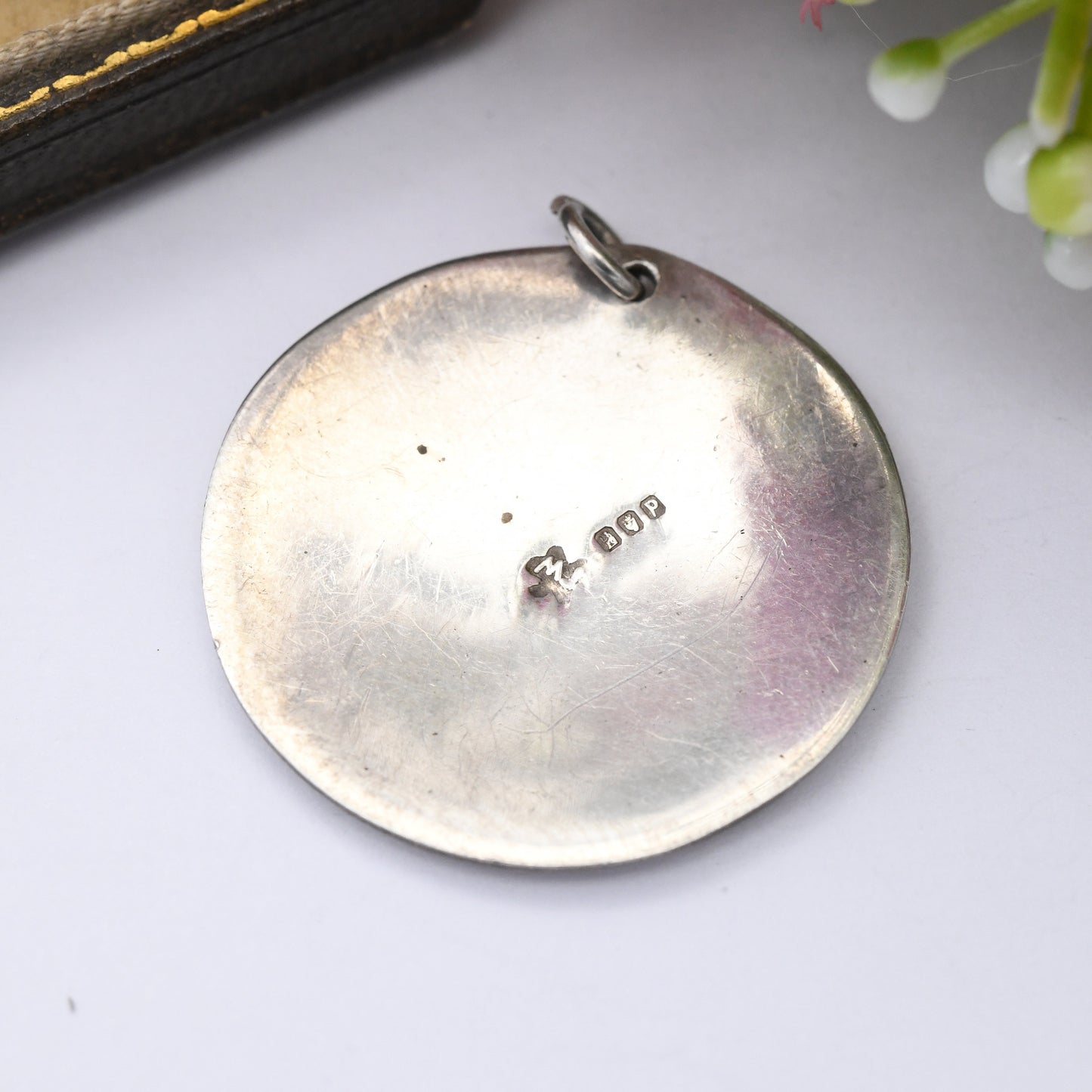 Vintage Irish Sterling Silver Pendant Necklace Tara Ware Book of Kells 1981 - Bright Colourful Enamel