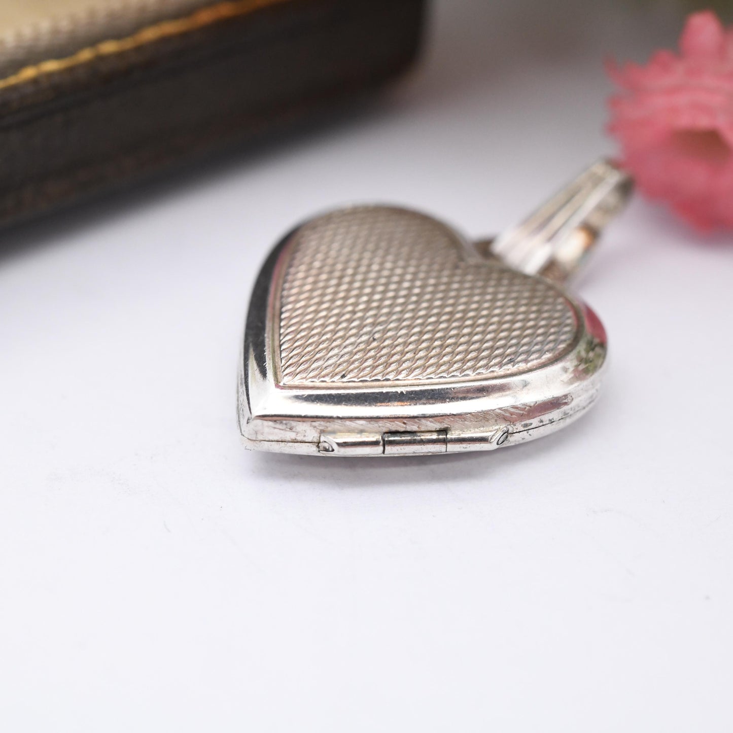Vintage Sterling Silver Heart Locket Pendant by Kordes and Lichtenfels K&L - Love Heart Shape Locket Pretty Gift for Her