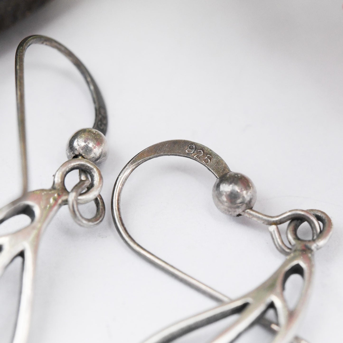 Vintage Sterling Silver Celtic Flower Drop Earrings by Kit Heath - Great British Designer | Glasgow Rose Dangle Earrings | Pretty Gift