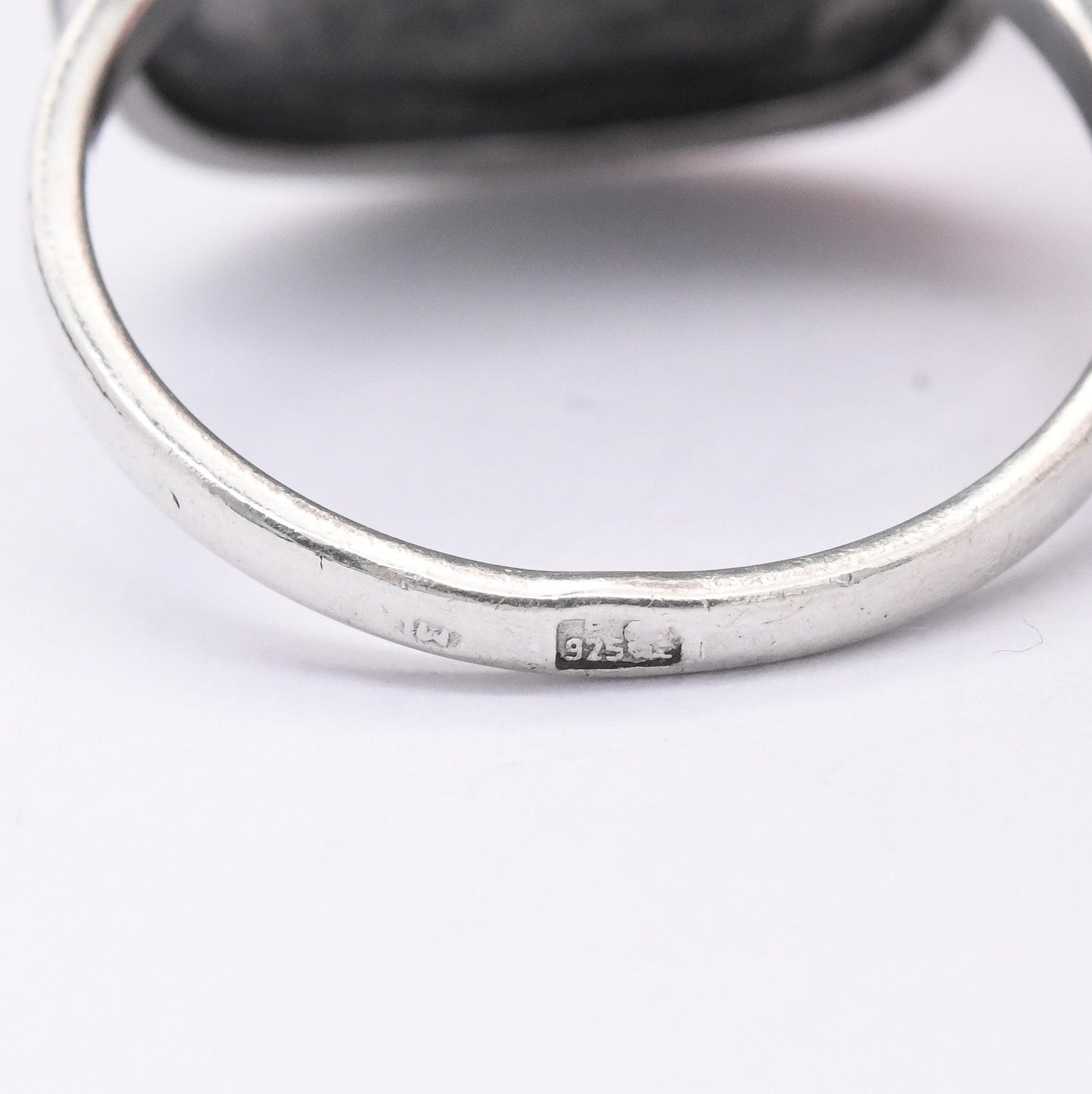 Vintage Sterling Silver Abstract Design Ring - Studio Style Modernist Silver Jewellery Artistic Gift | UK Size - P 1/2 | US Size - 7 3/4