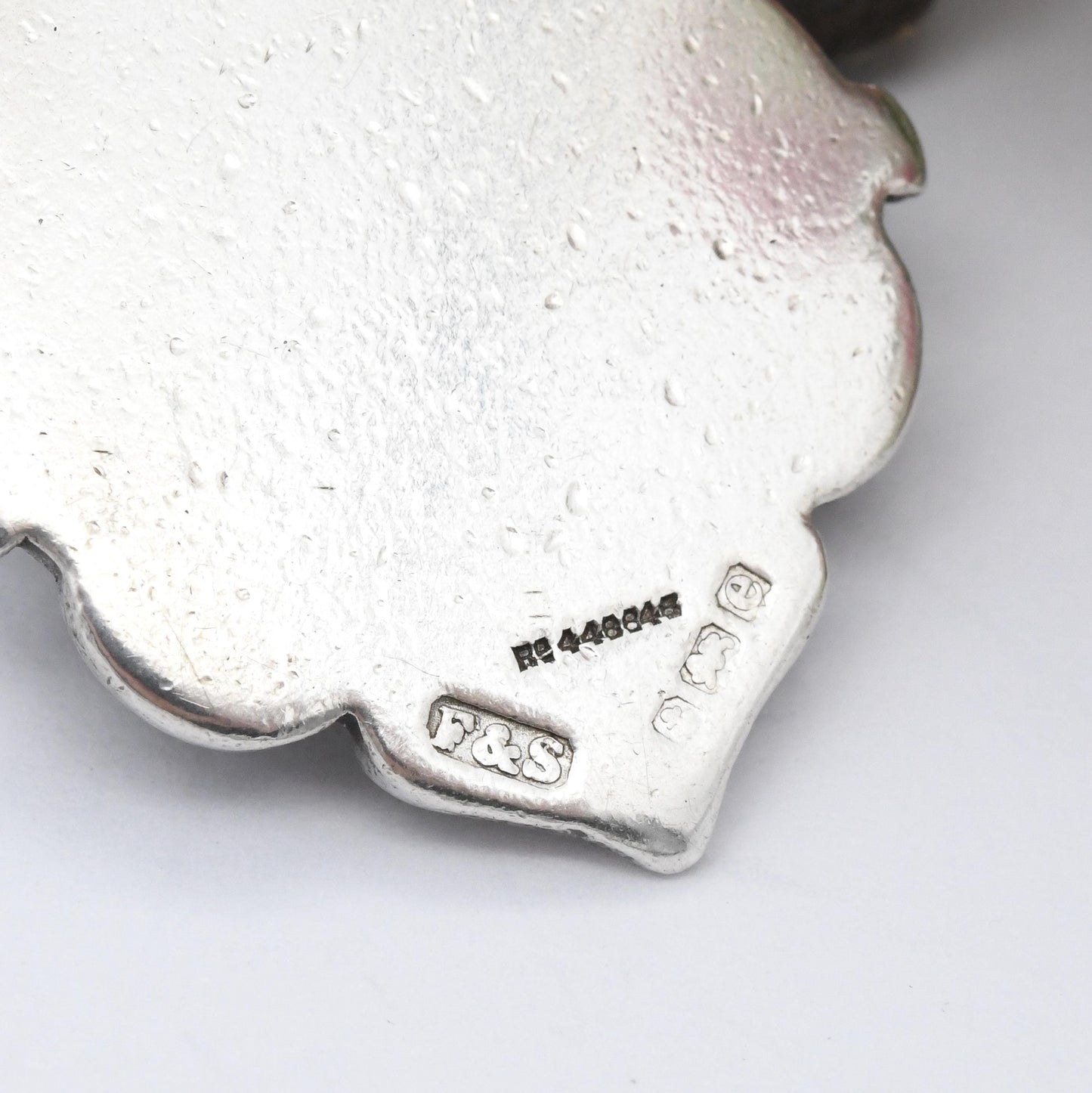 Antique Fattorini Sterling Silver Leeds Church Watch Fob Pendant 1904 Bradford - Leeds Coat of Arms Flag Sheep Golden Fleece Souvenir Gift
