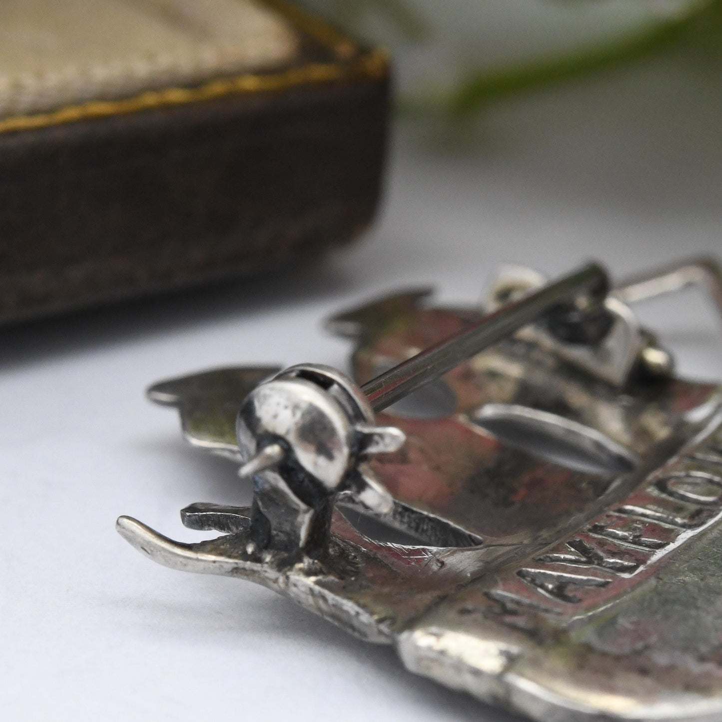 Vintage Mayflower Sterling Silver Ship Brooch 1955 Chester Hallmarks - Figural Sailing Ship | Pilgrims United States Historical Souvenir