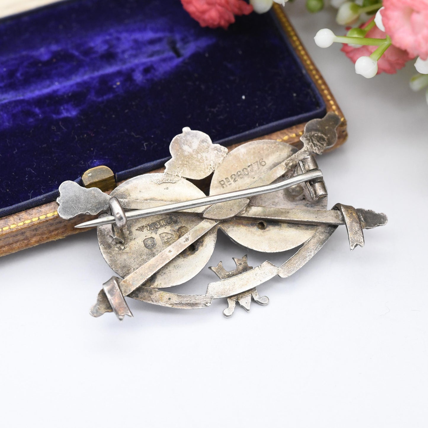 Antique Victoria Diamond Jubilee Sterling Silver Brooch 1837 1896 Longest Reigning - Young Head Old Head Medal Souvenir Long Has She Reigned