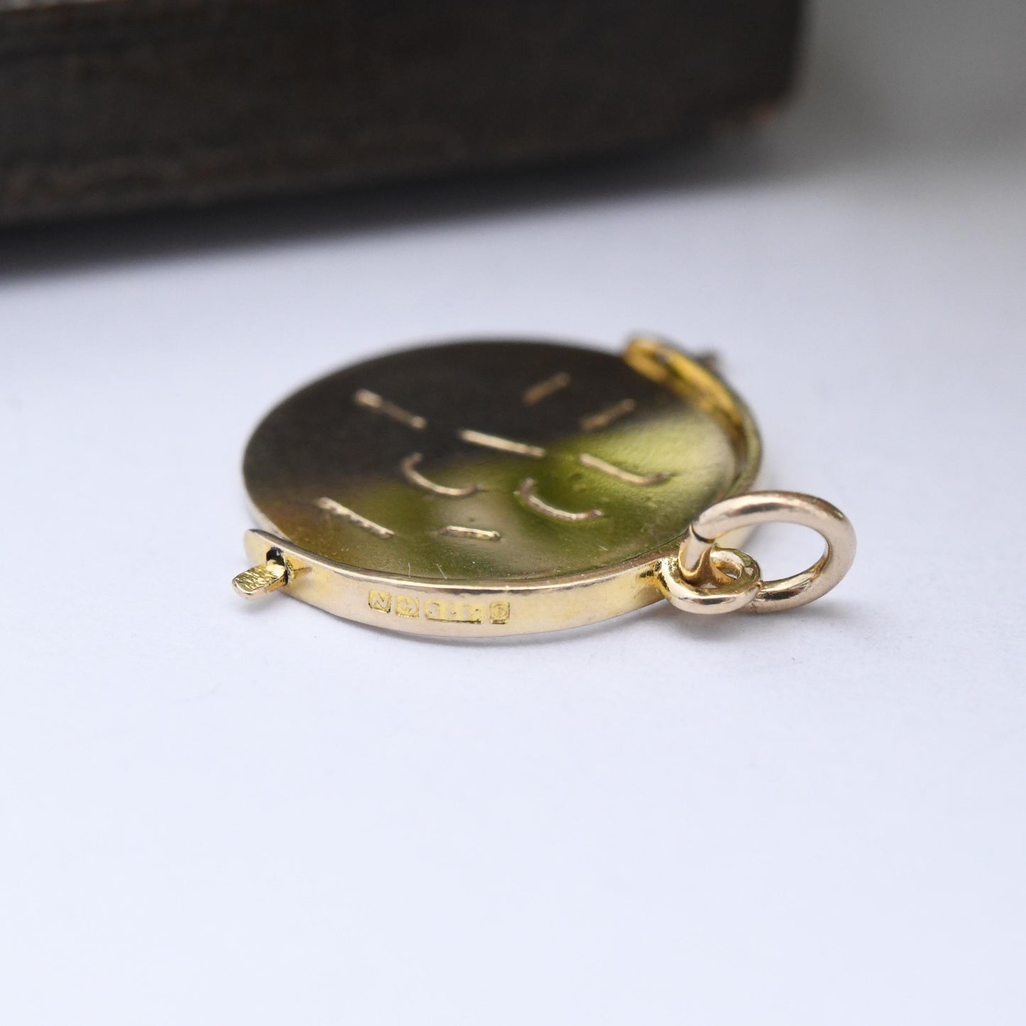 Vintage 9ct Gold I Love You Spinner Charm Pendant 1962 - Spinning Quirky Charm Bracelet Charm Necklace | Cute Sentimental Jewellery Gift