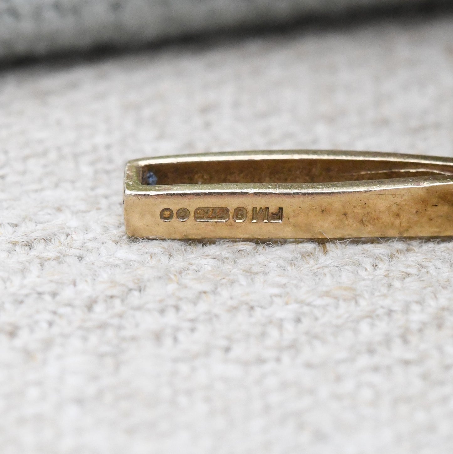 Vintage 9ct Gold Open Cross Pendant 1969 Fred Manshaw - Mid-Century Yellow Gold Religious Necklace Jewellery Gift Christening Baptism