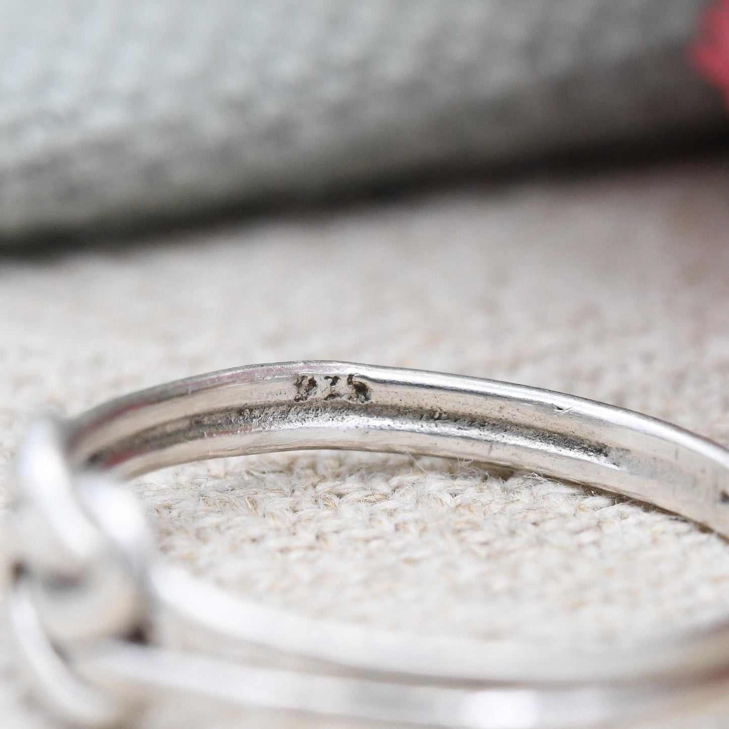 Vintage Sterling Silver Knot Ring - Minimalist Unisex Twisted Band Pretzel Design | UK Size - N | US Size - 6 3/4