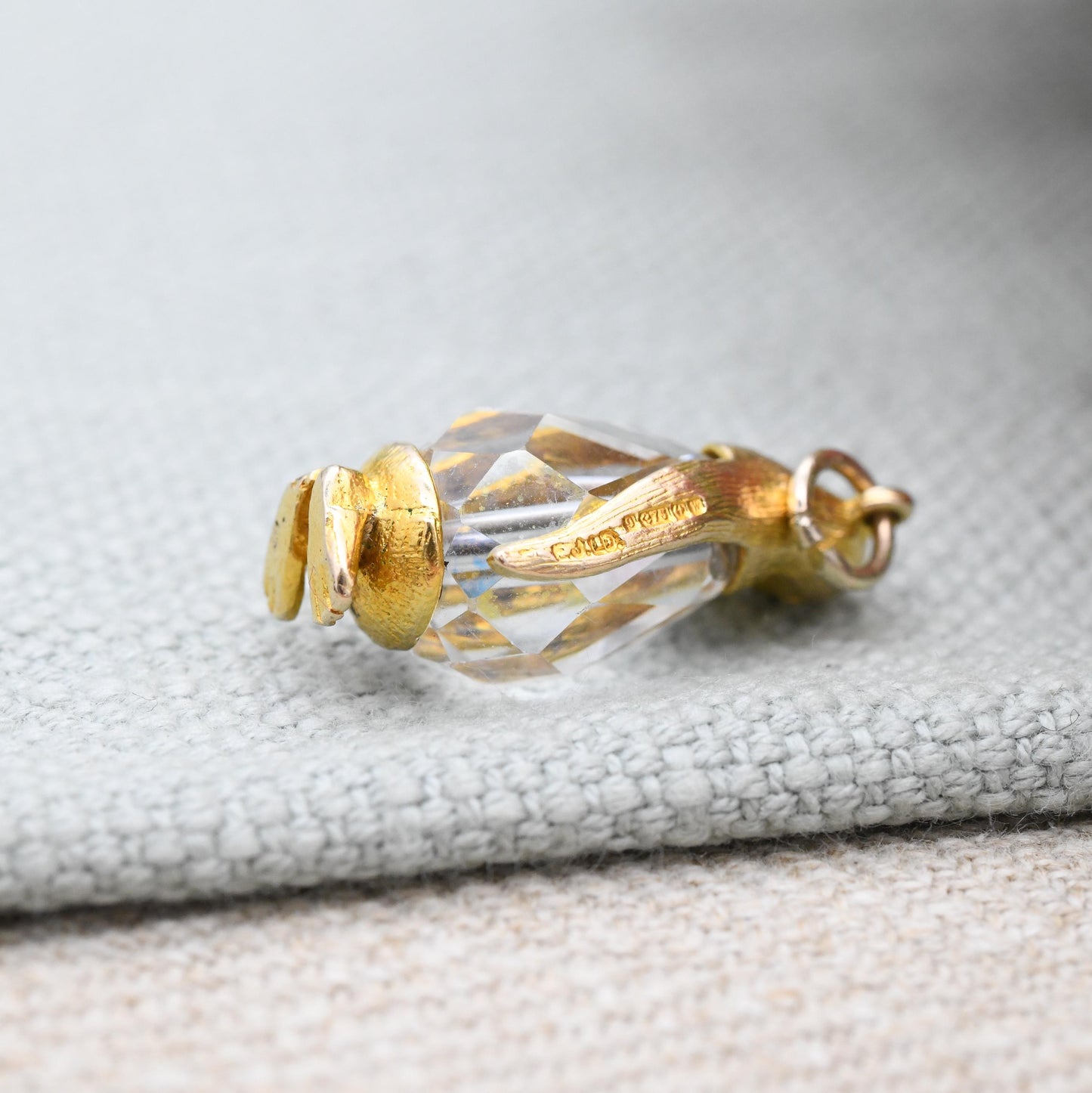 Vintage 9ct Gold Penguin Charm Pendant with Crystal Body 1971 - Rare Charm Quirky Charm Bracelet Charm Necklace Cute Animal Jewellery Gift