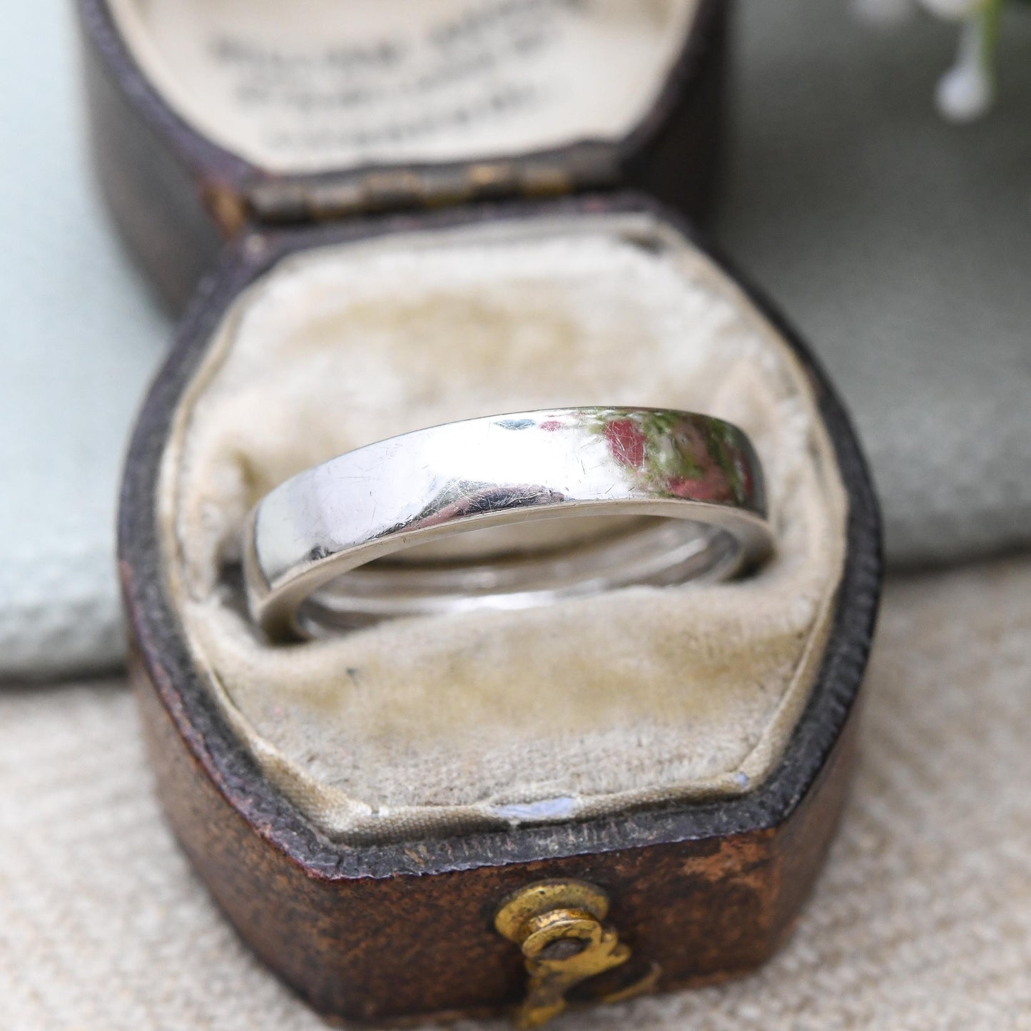 Sterling Silver Band Ring - Minimalist Stacking Wedding Band Ring Middle Finger Ring | Rounded Edge Band | UK Size - N 1/2 | US Size - 7