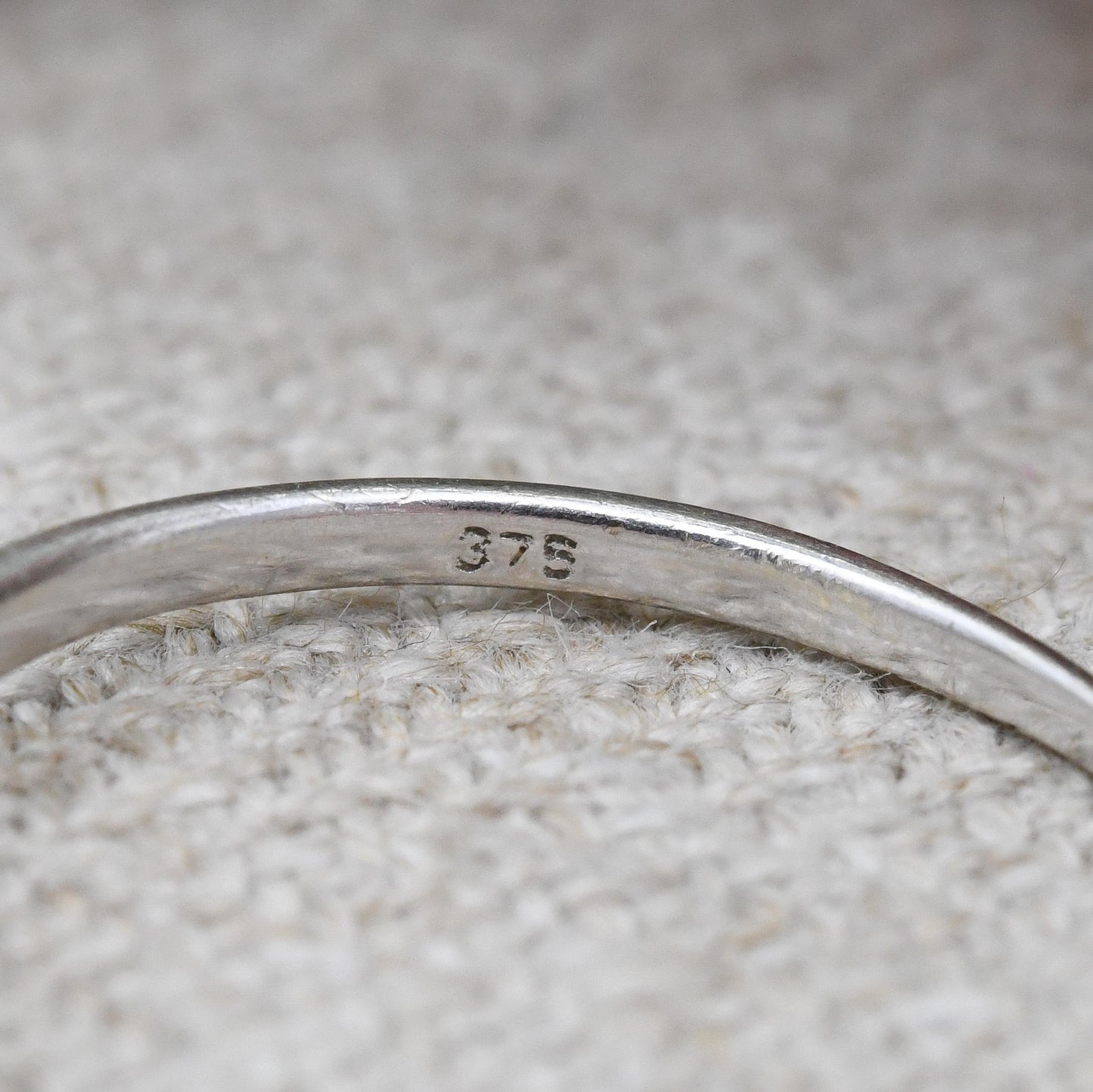 Vintage 9ct White Gold CZ Solitaire Ring - Prong Set Single Stone Ring | Placeholder Engagement Ring | UK Size - N 1/2 | US Size - 6 3/4