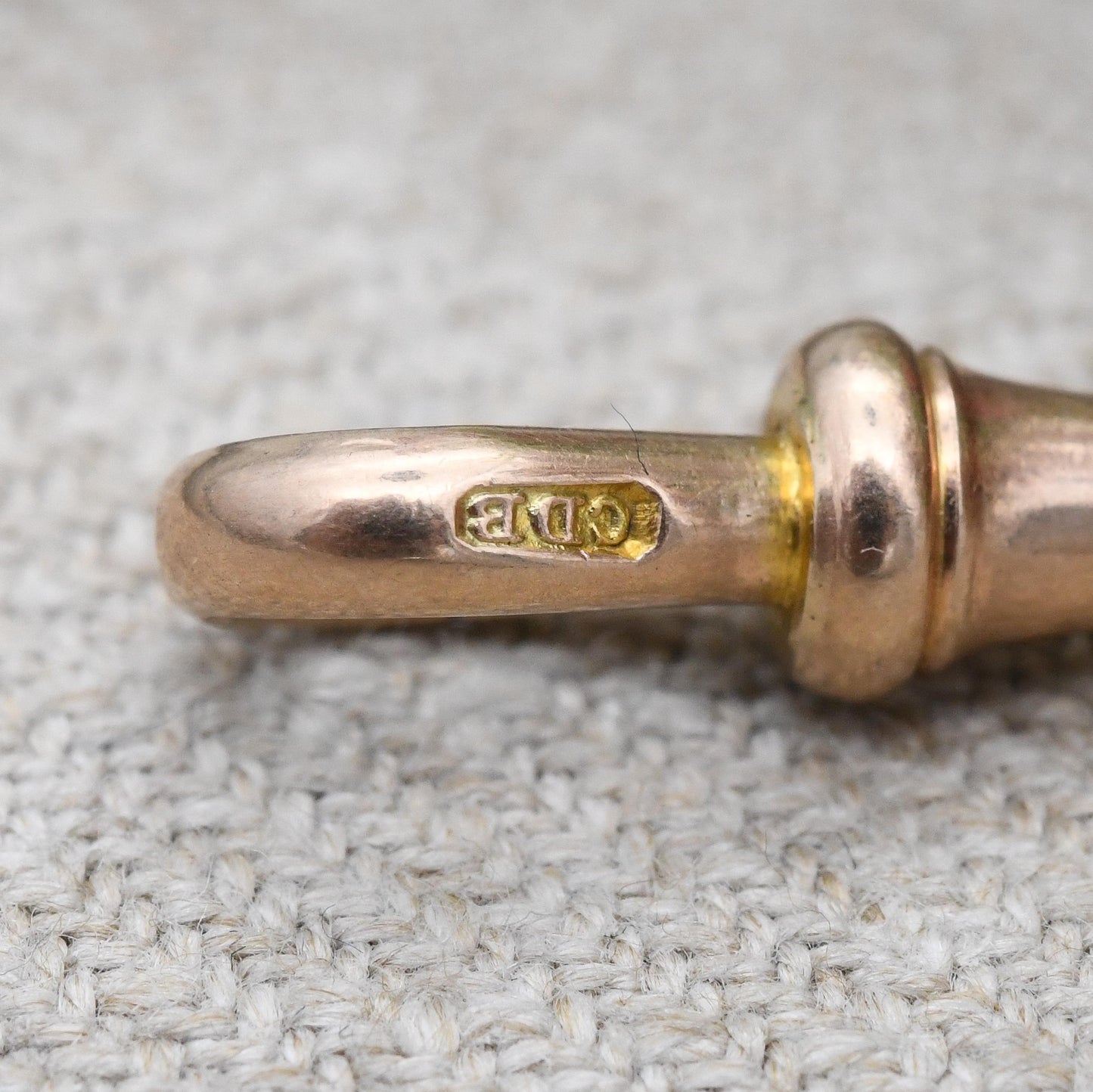 Antique 9ct Gold Dog Clip Clasp by Charles Daniel Broughton - Chunky Solid Gold Fastener for Watch Chain | Charm Bracelet | Pendant Necklace