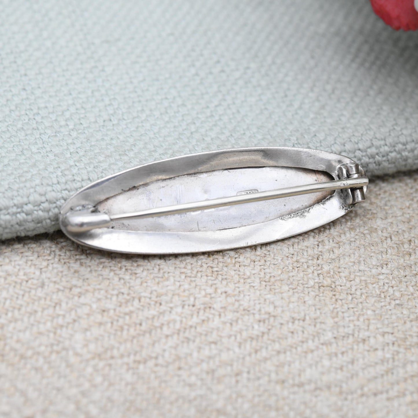 Antique Sterling Silver Madge Name Brooch 1904 Edwardian by Ward Brothers WBs - Personalised Sentimental Name Jewellery | Chester Hallmarks