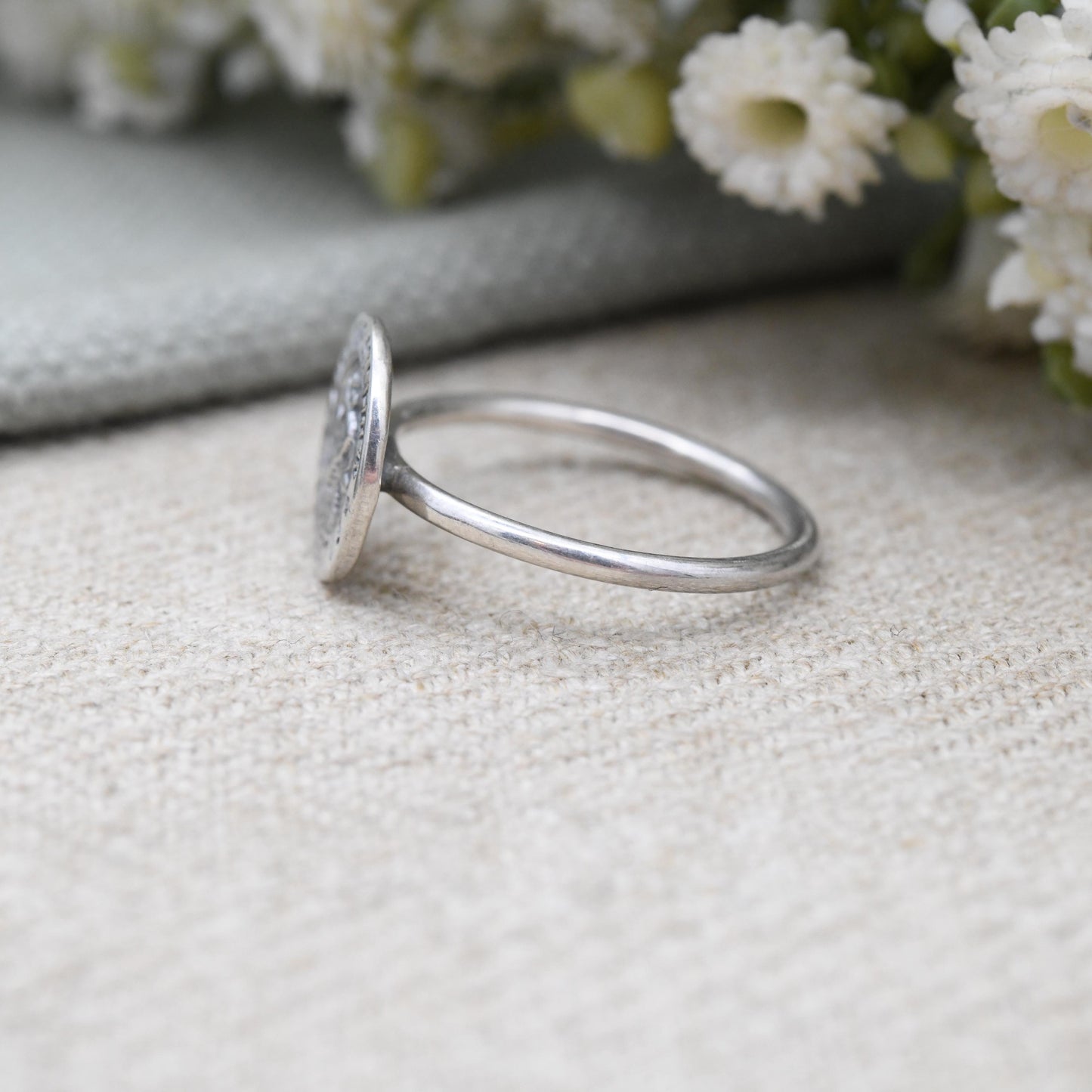 Sterling Silver St Christopher Ring - Patron Saint of Travellers Christopher Protect Us Christian Unisex Gift | UK Size - P US Size - 7 3/4