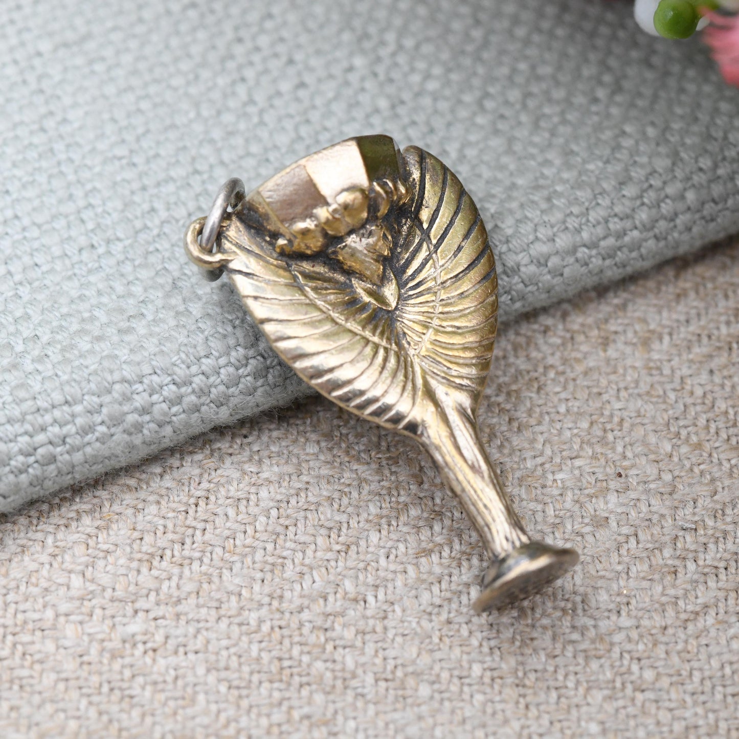 Vintage England 1966 Trophy Charm Sterling Silver Jules Rimet Pendant - Fifa World Cup Final Winners Football Gold Cup | Coupe du Monde