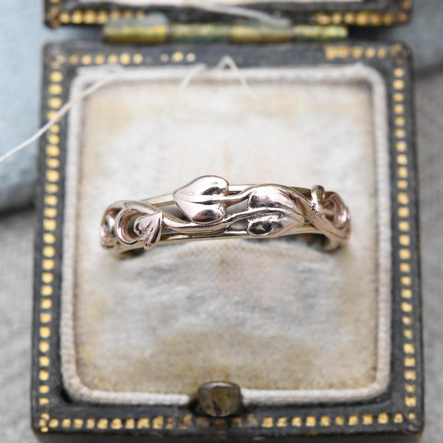 Vintage Clogau 9ct Gold Ring 1997 Tree of Life Welsh Gold - Plant Theme Leaf Band Ring Everyday Vine Leaves | UK Size - L | US Size - 5 3/4