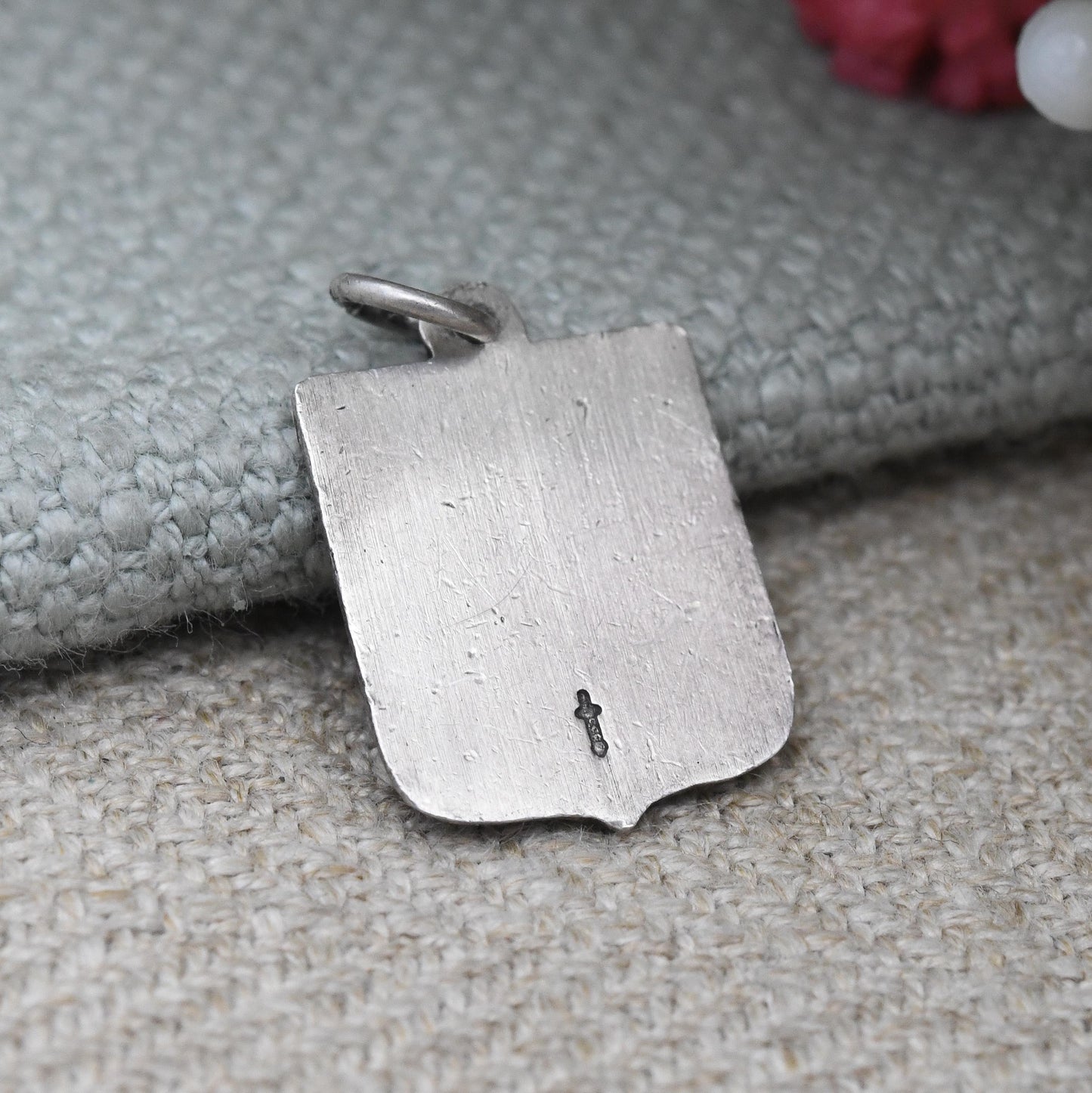 Vintage Silver and Enamel Amsterdam Souvenir Shield Charm Pendant - Netherlands Capital City Flag for Charm Bracelet Scrap Book Holiday Gift