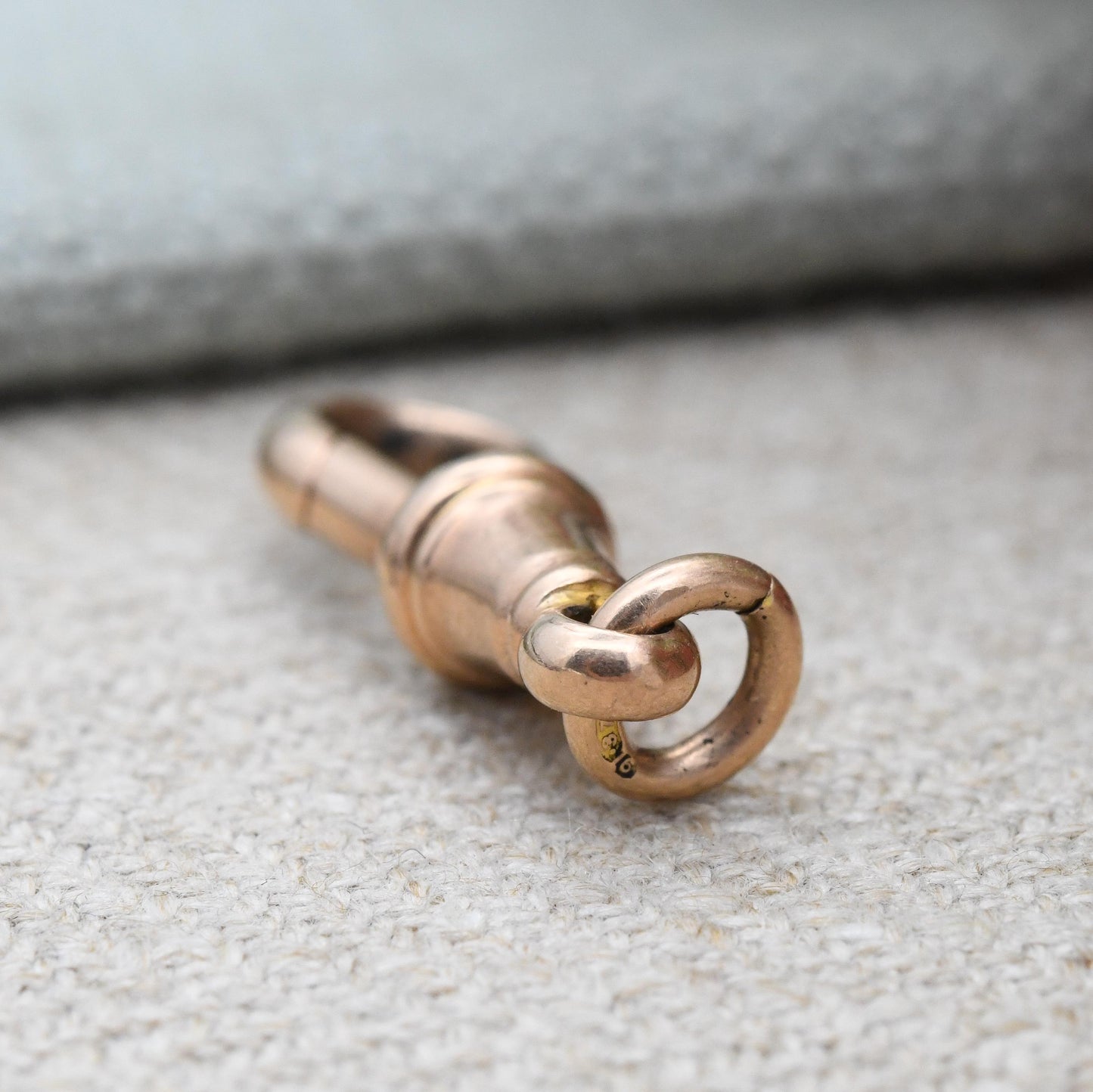 Antique 9ct Gold Dog Clip Clasp by Charles Daniel Broughton - Chunky Solid Gold Fastener for Watch Chain | Charm Bracelet | Pendant Necklace