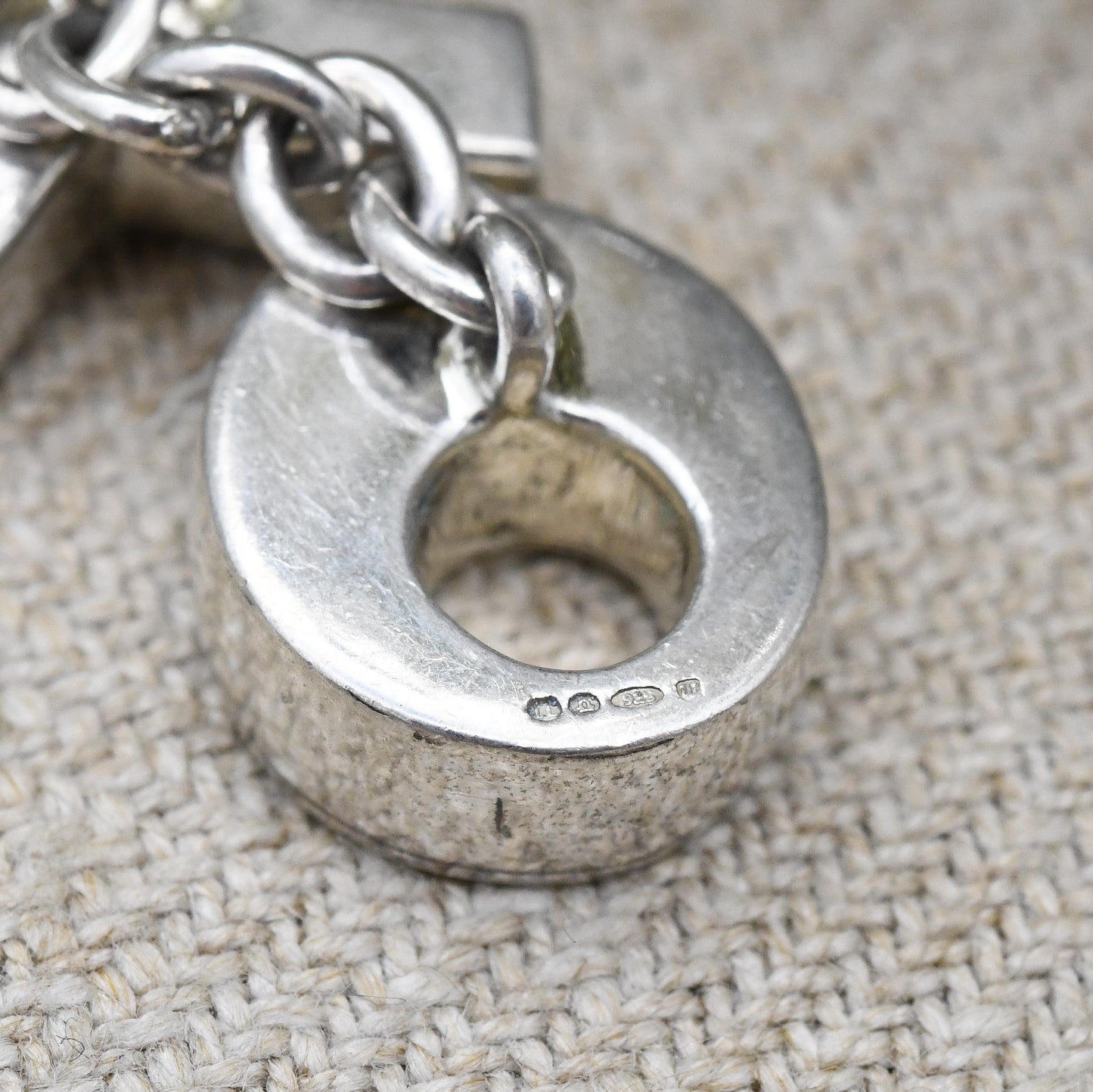Vintage Links of London Sterling Silver Cufflinks 1996 Noughts and Crosses - Designer Minimalist Solid Silver | Chunky Kisses Design XO