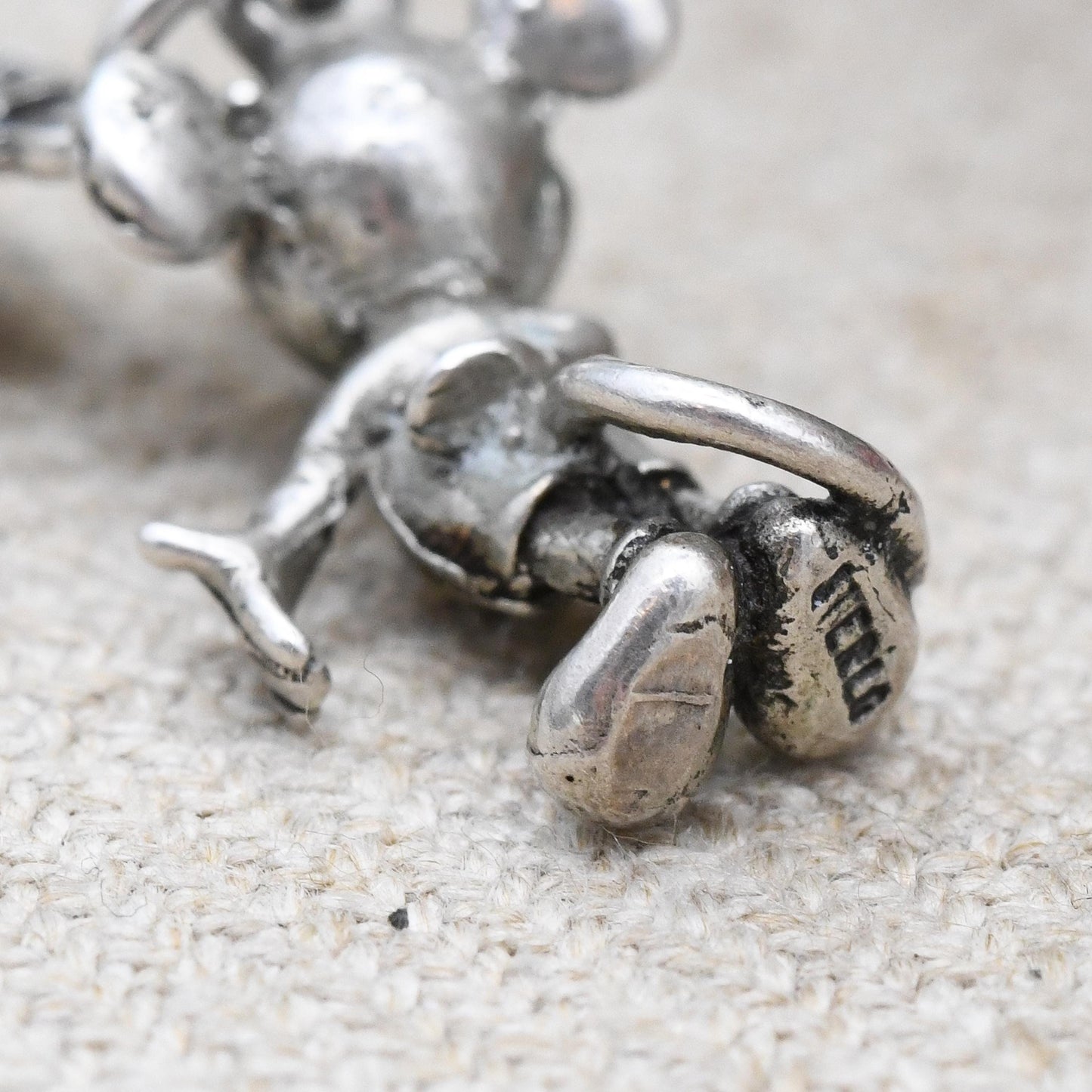 Vintage Mickey Mouse Sterling Silver Charm Pendant Disneyland Paris - Official Walt Disney Productions Character Detailed | Charm Bracelet