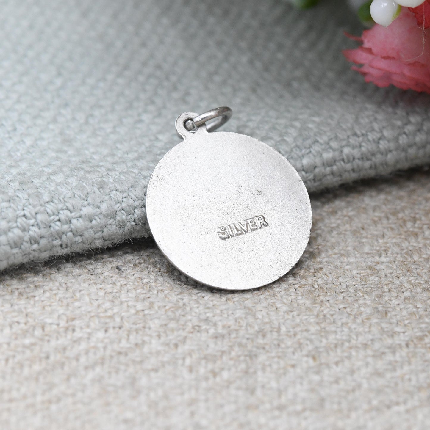 Vintage Sterling Silver Gemini Pendant - Two Headed Janus Astrological Zodiac Star Sign Symbol | Mid-Century | May June Birthday Gift
