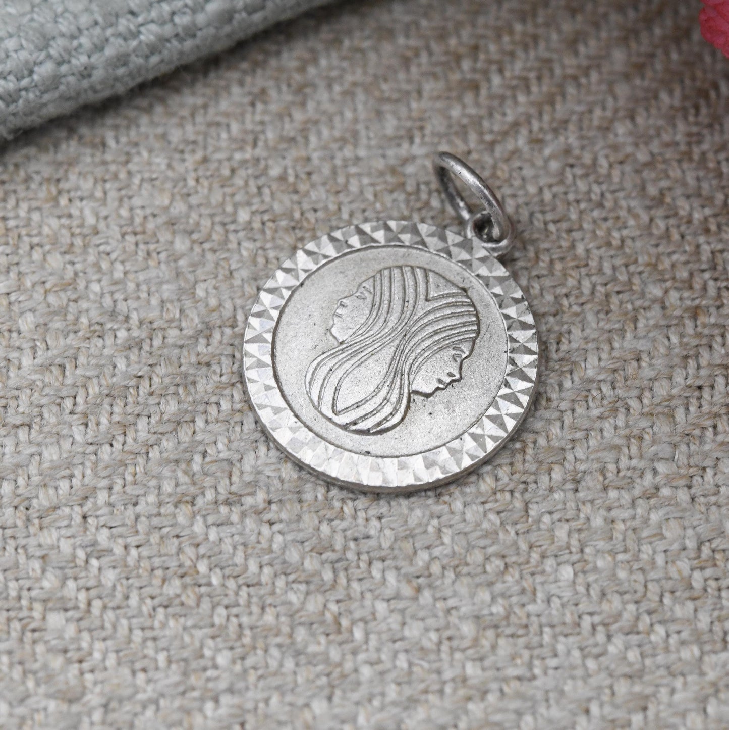 Vintage Sterling Silver Gemini Pendant - Two Headed Janus Astrological Zodiac Star Sign Symbol | Mid-Century | May June Birthday Gift
