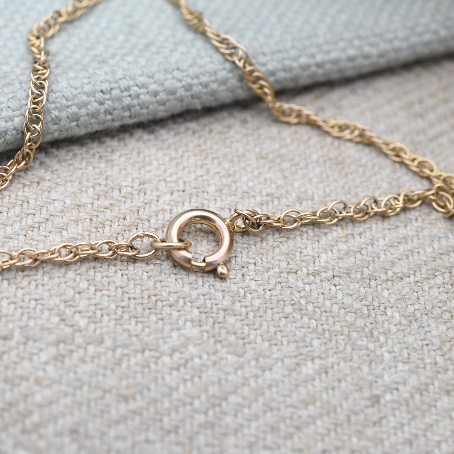 Vintage 9ct Gold Chain Necklace Prince of Wales Link - Unisex 9K Solid Gold Chain | Yellow Gold Everyday Jewellery | 51cm | 20"
