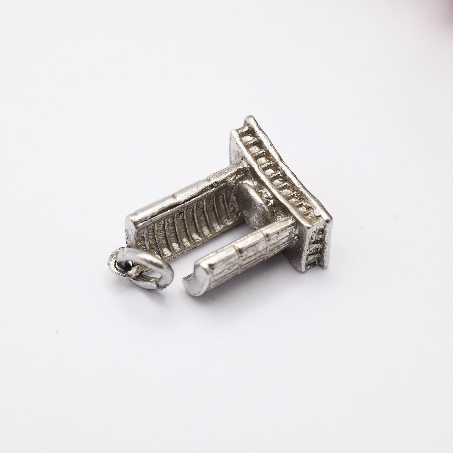Vintage Sterling Silver Toronto City Hall EJ Charm Pendant - Souvenir Gift for Charm Bracelet