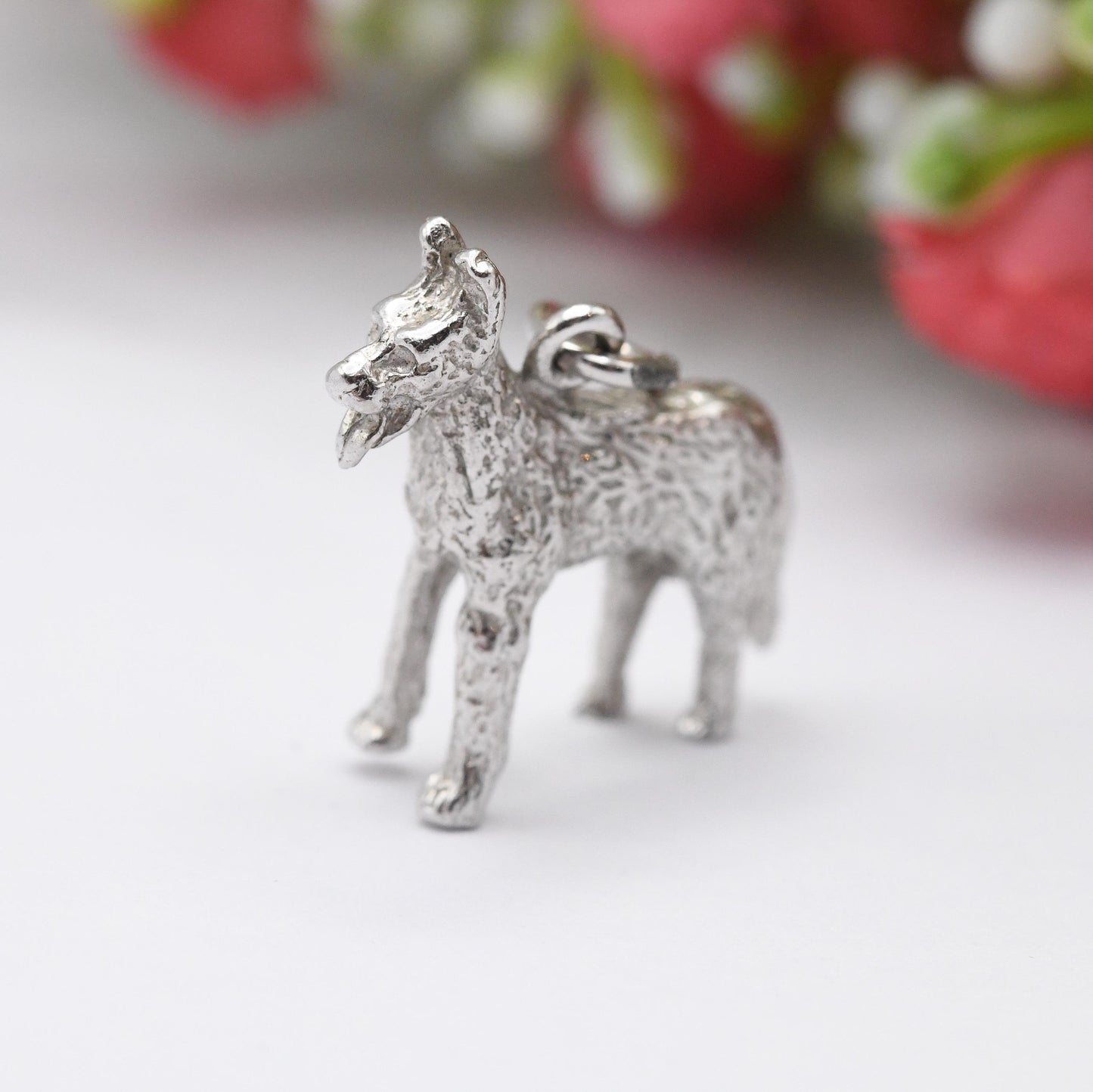 Vintage Sterling Silver German Shepherd Charm Pendant - Alsatian | Dog Charm | Gift for Charm Bracelet