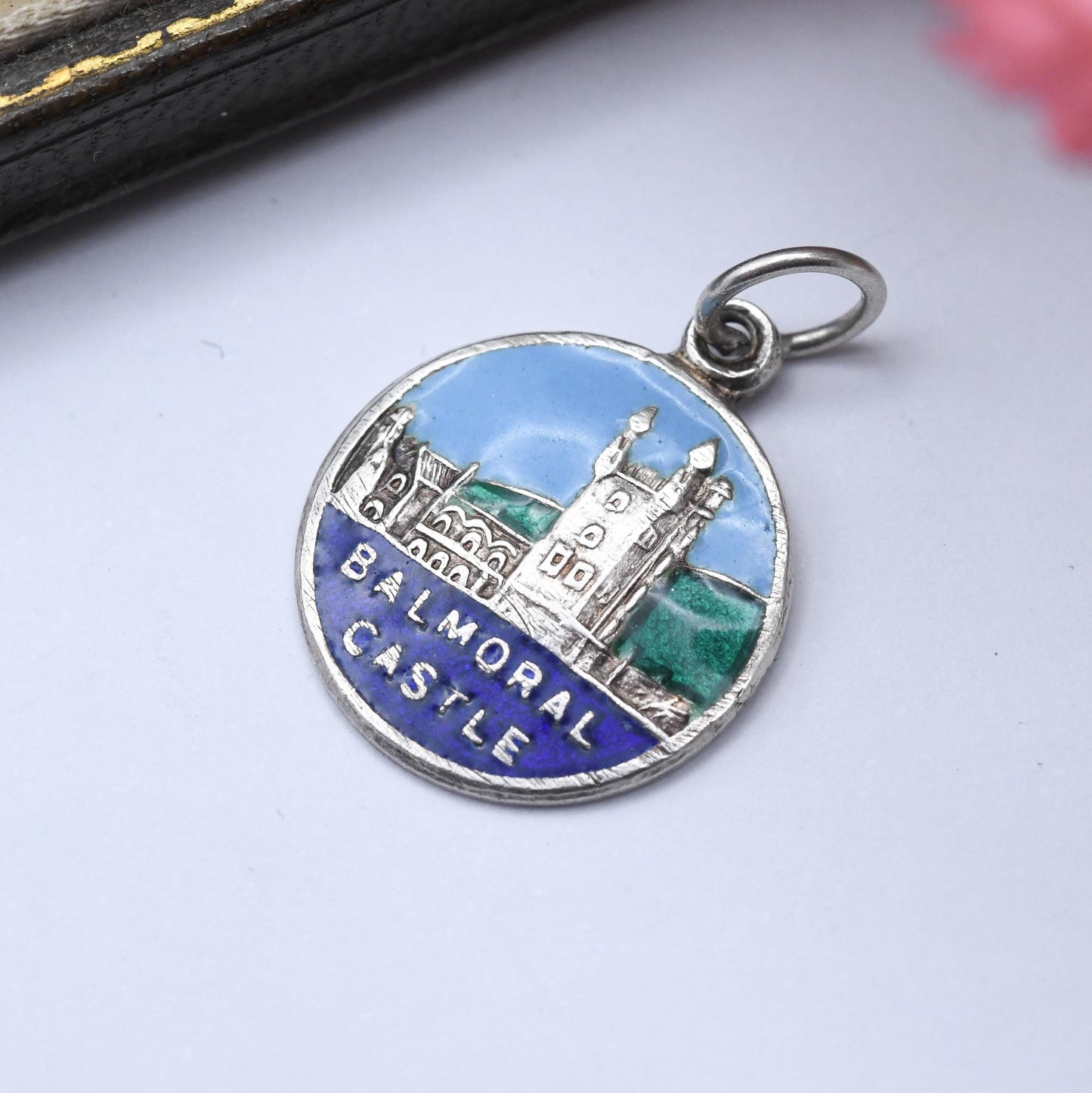 Vintage Sterling Silver Charm Balmoral Castle Pendant - Royal Family | Souvenir Gift for Charm Bracelet