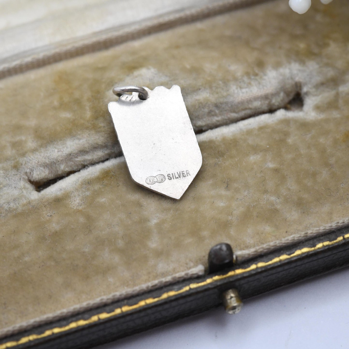 Vintage Sterling Silver Tavistock Charm Pendant - England | Devon | Souvenir Gift for Charm Bracelet